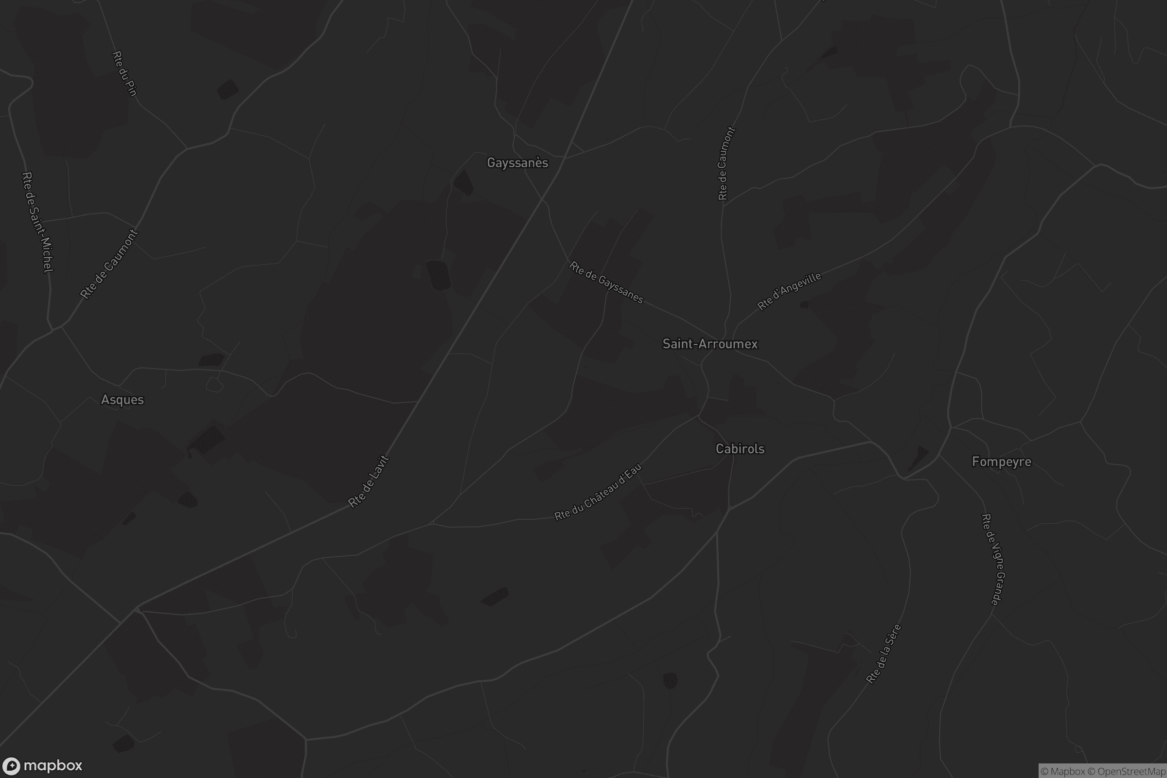 Carte de Saint-Arroumex