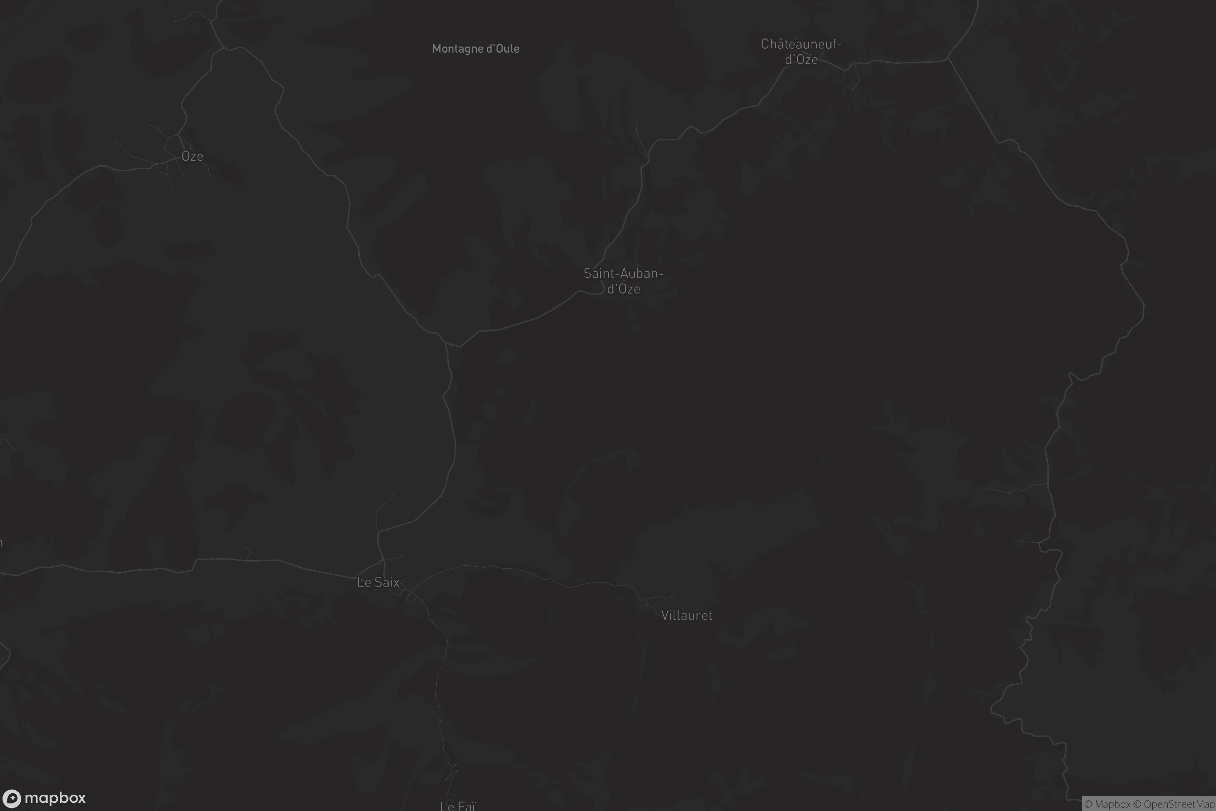 Carte de Saint-Auban-d'Oze