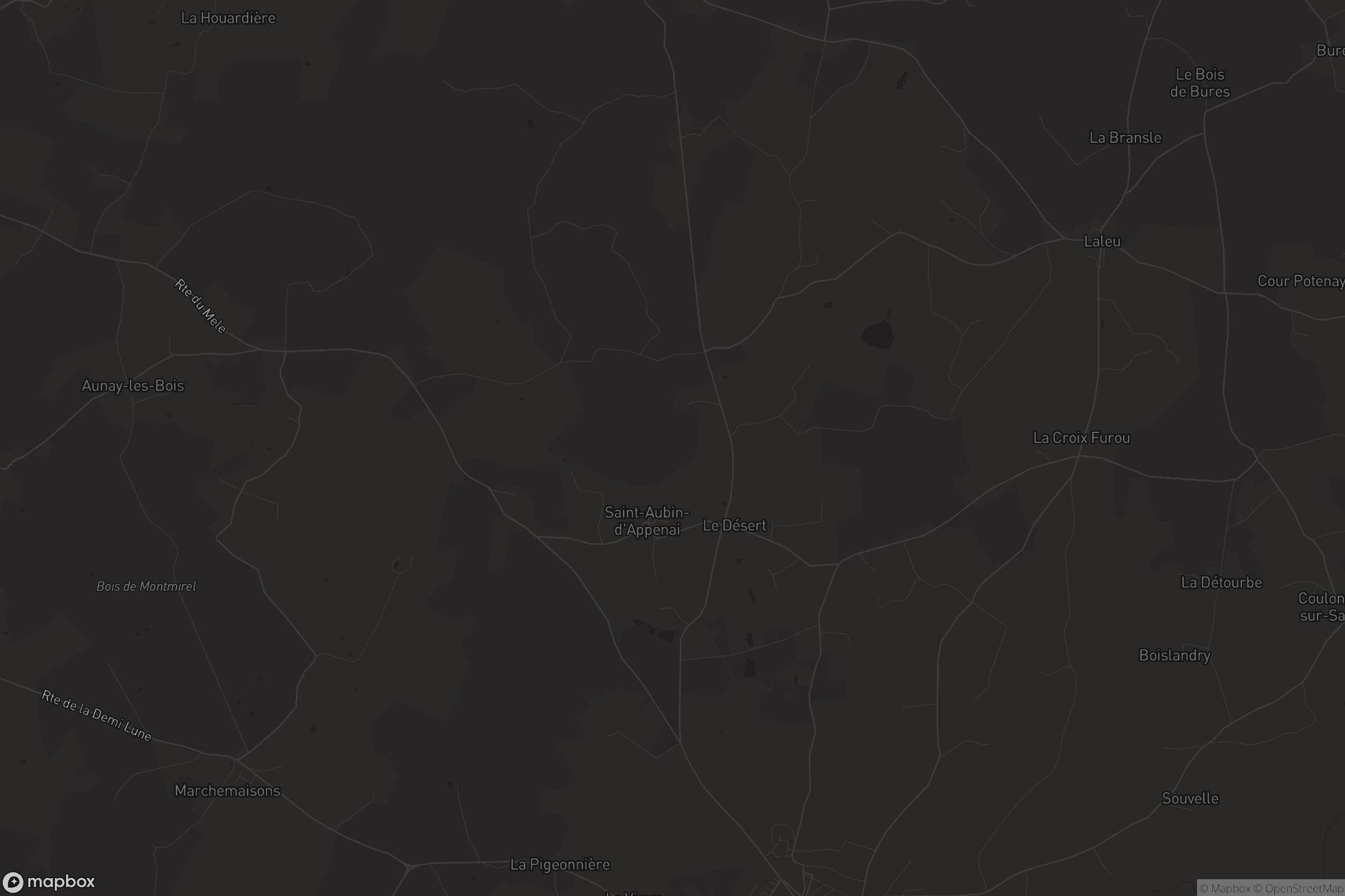 Carte de Saint-Aubin-d'Appenai