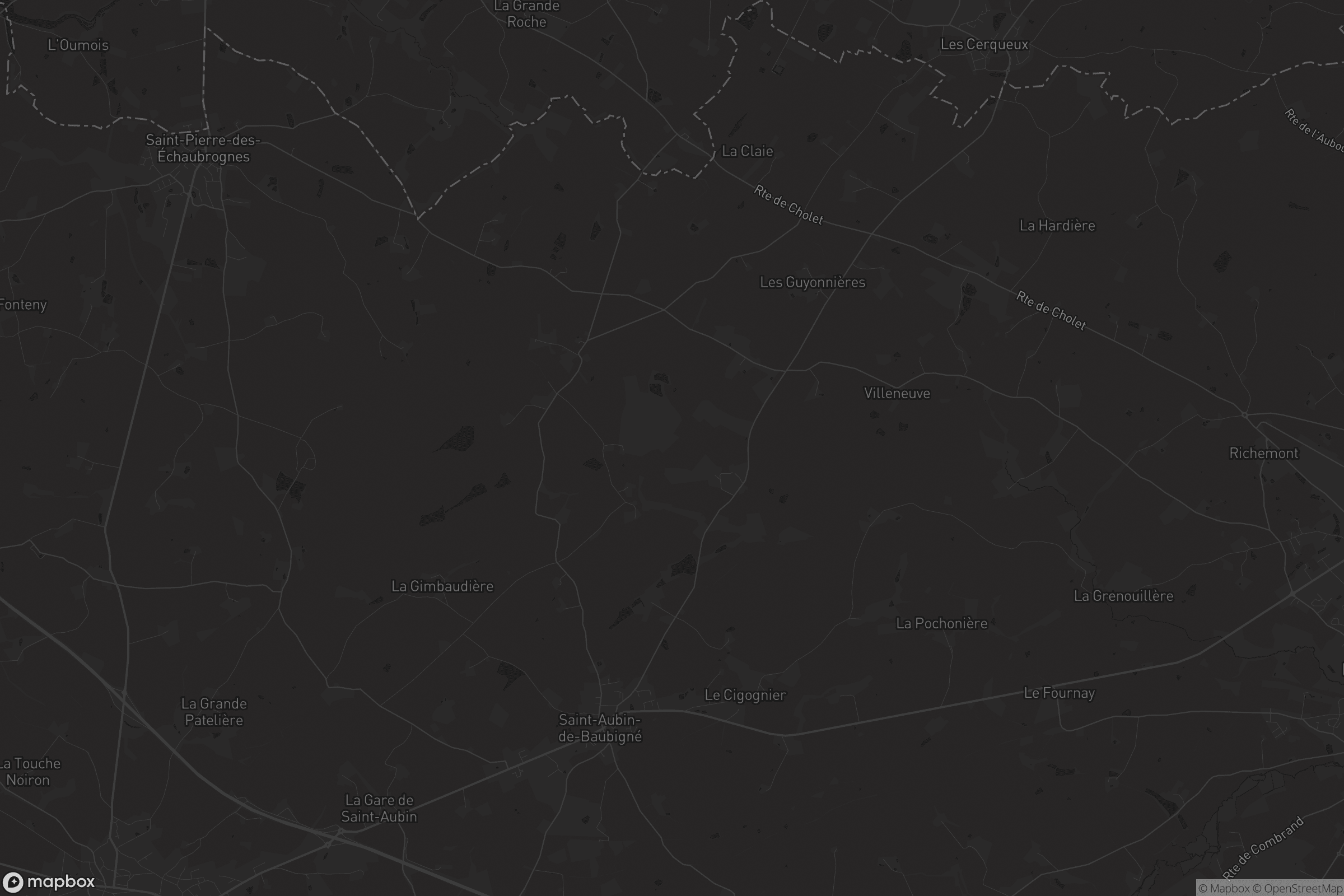 Carte de Saint-Aubin-de-Baubigné