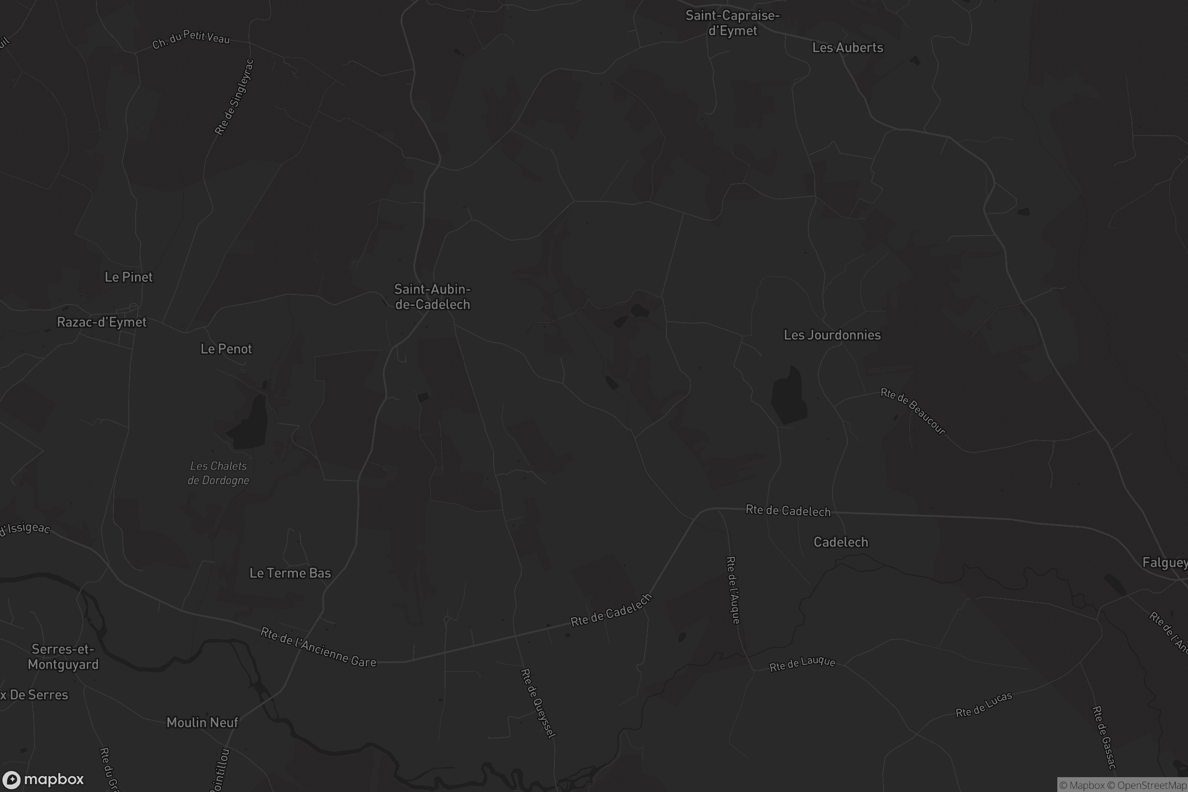 Carte de Saint-Aubin-de-Cadelech