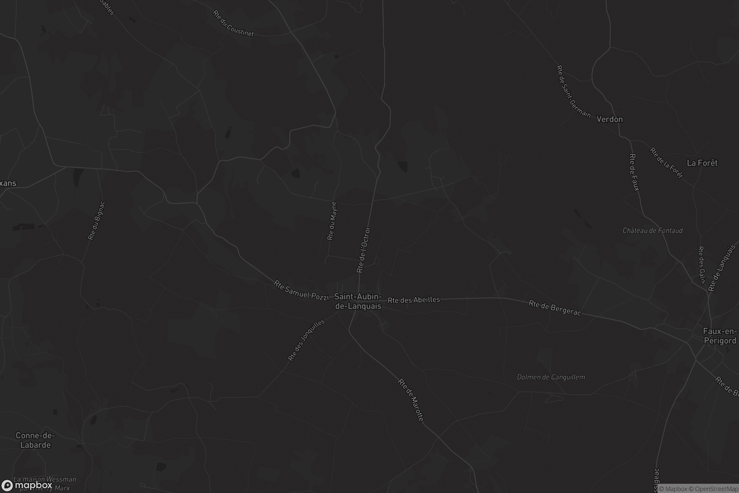 Carte de Saint-Aubin-de-Lanquais