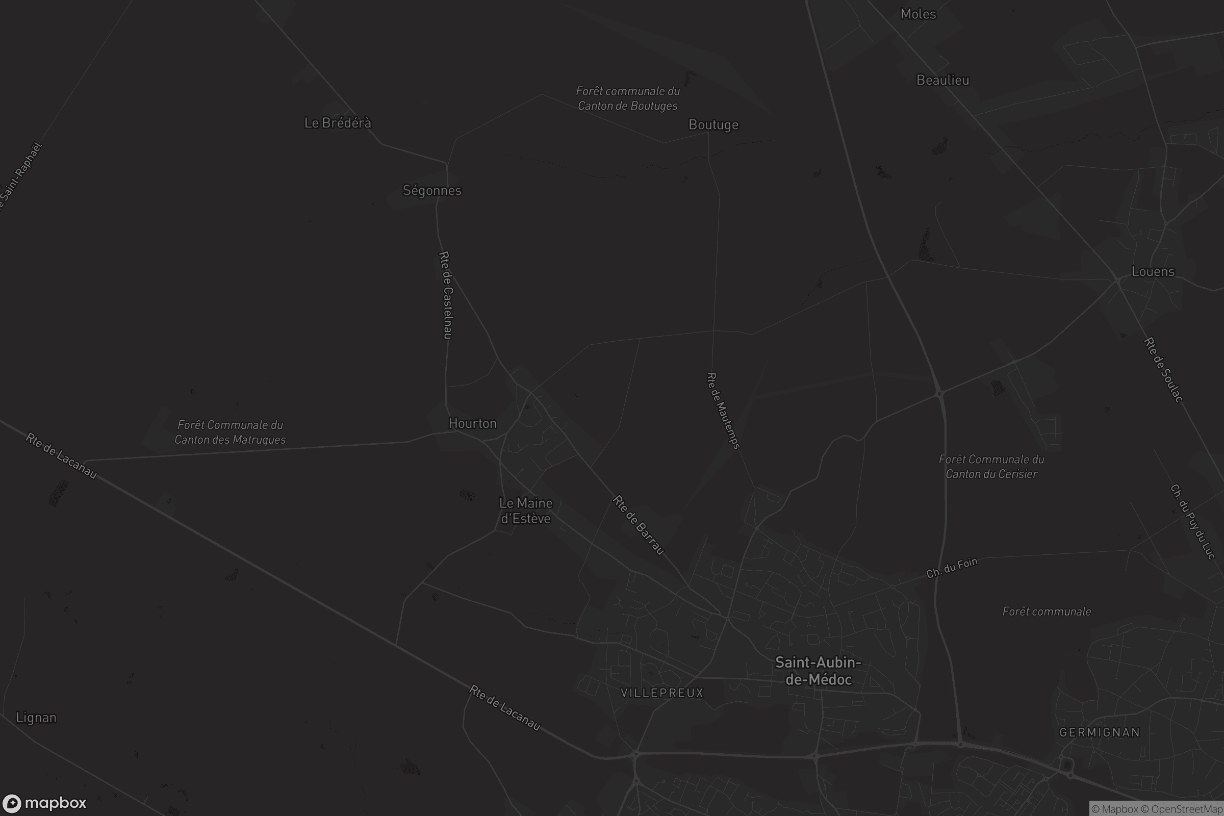 Carte de Saint-Aubin-de-Médoc