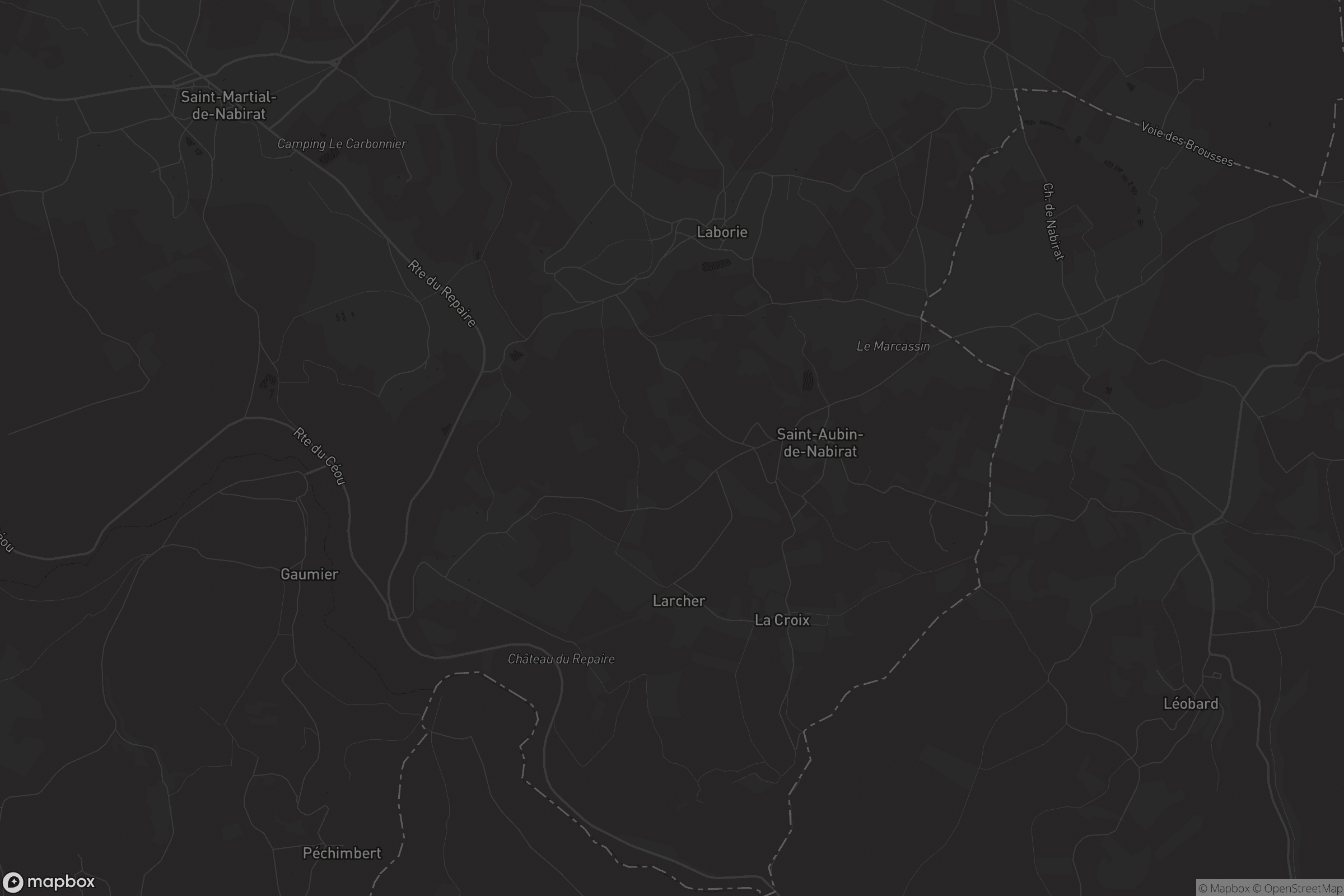 Carte de Saint-Aubin-de-Nabirat