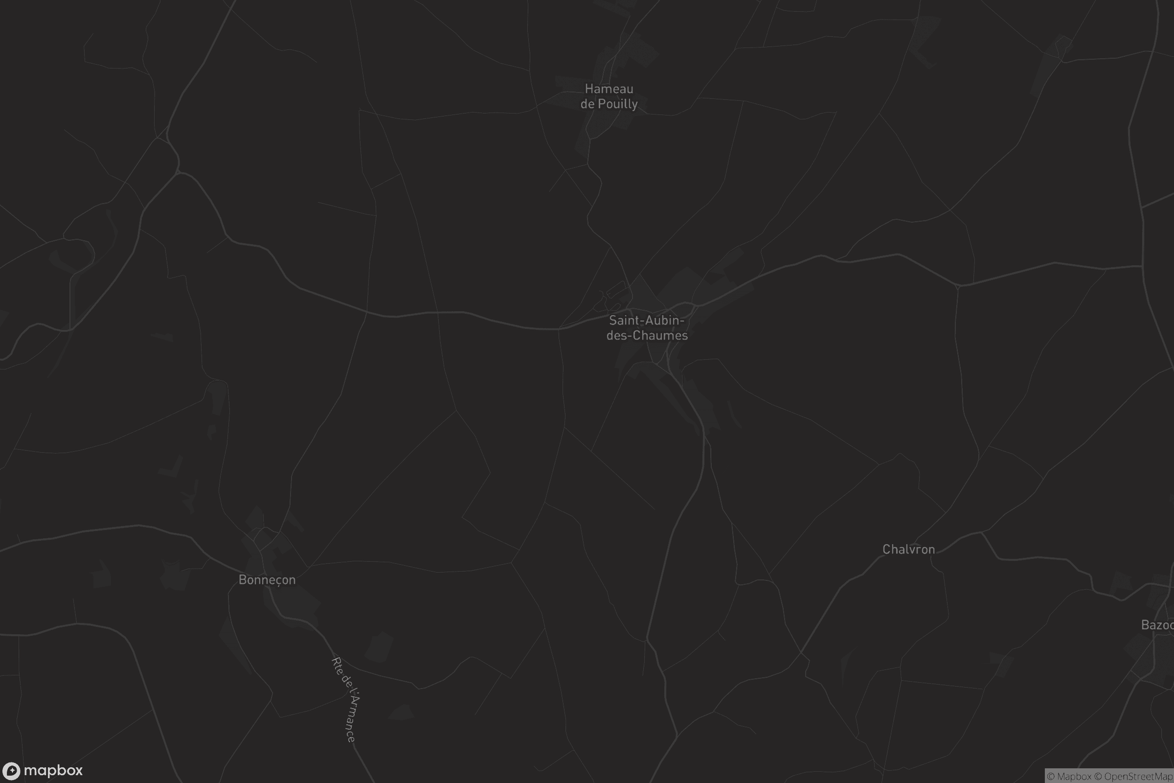 Carte de Saint-Aubin-des-Chaumes