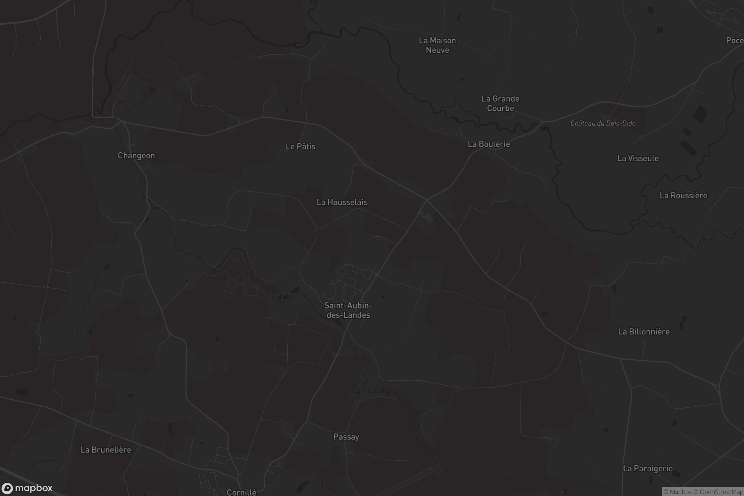 Carte de Saint-Aubin-des-Landes