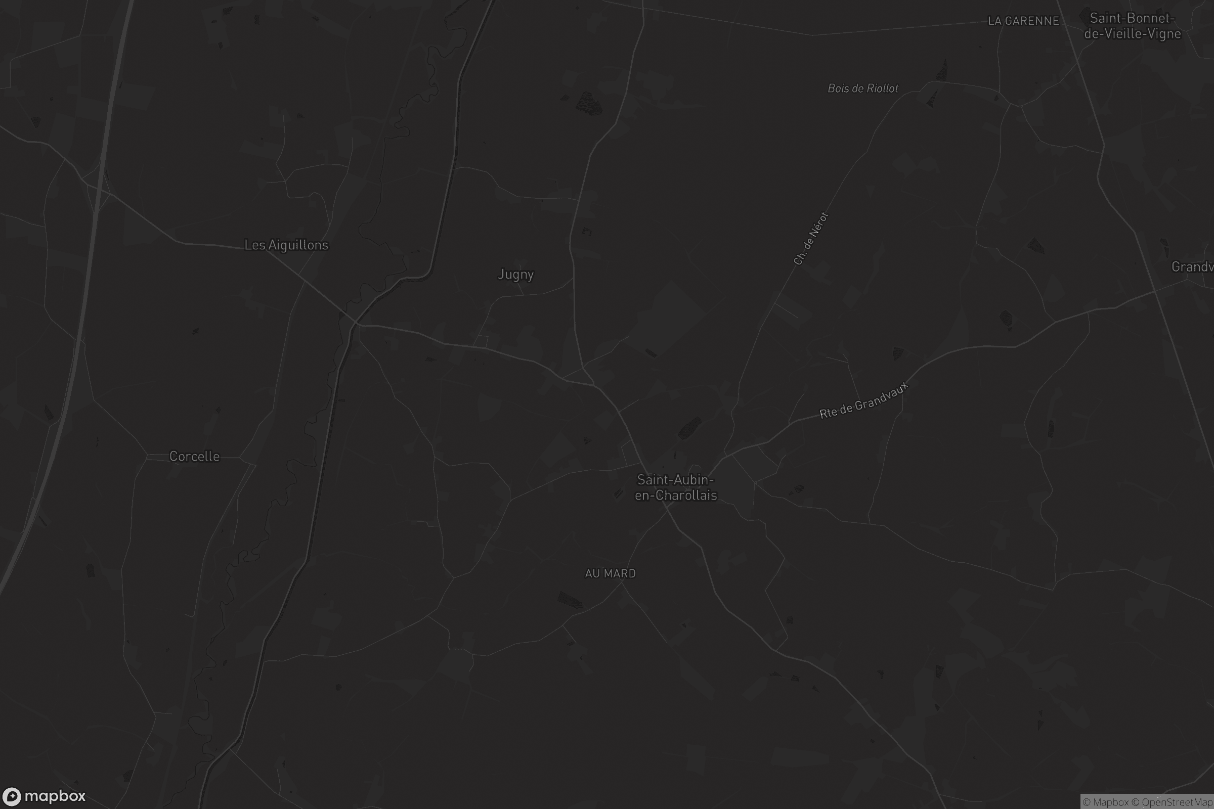 Carte de Saint-Aubin-en-Charollais