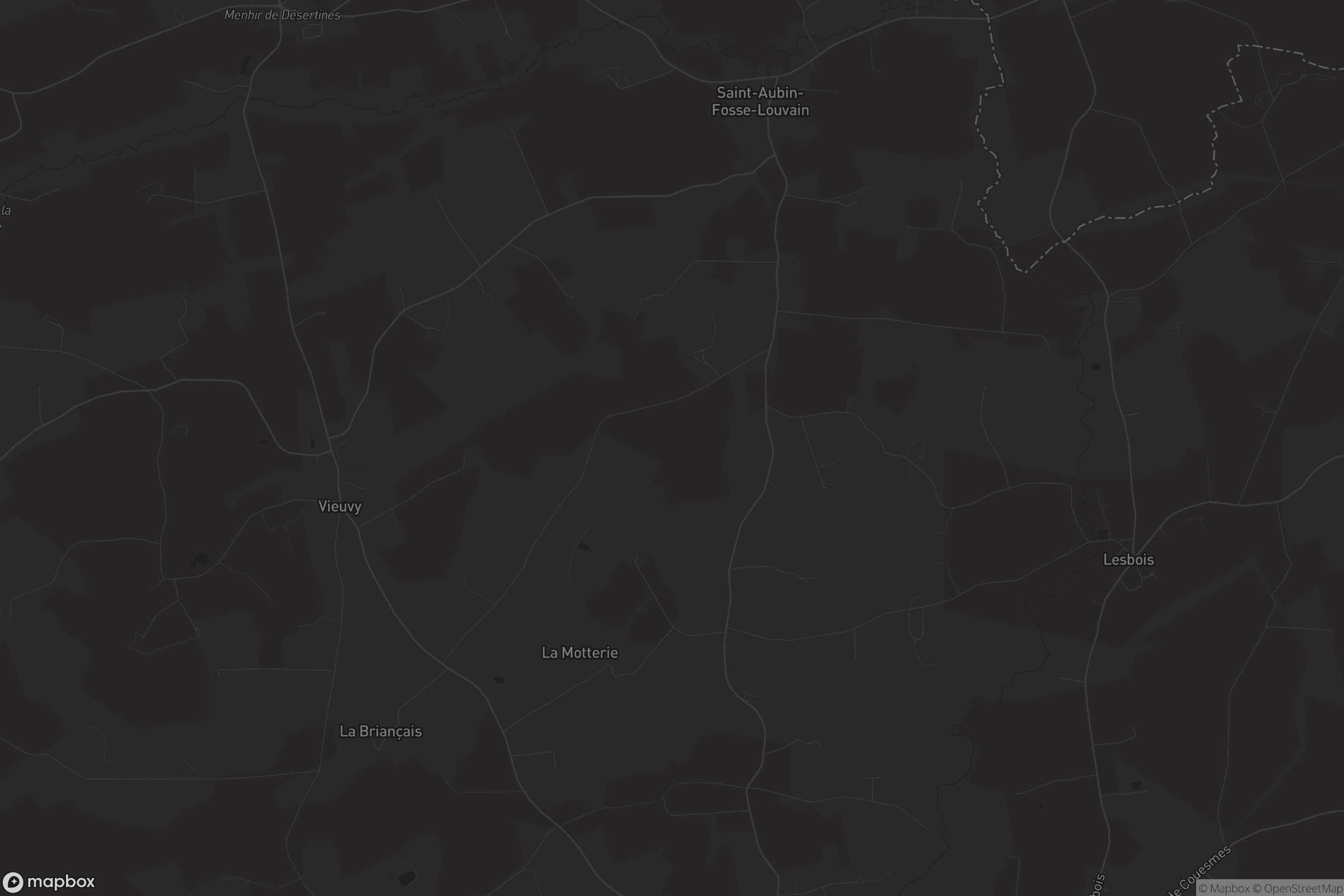 Carte de Saint-Aubin-Fosse-Louvain