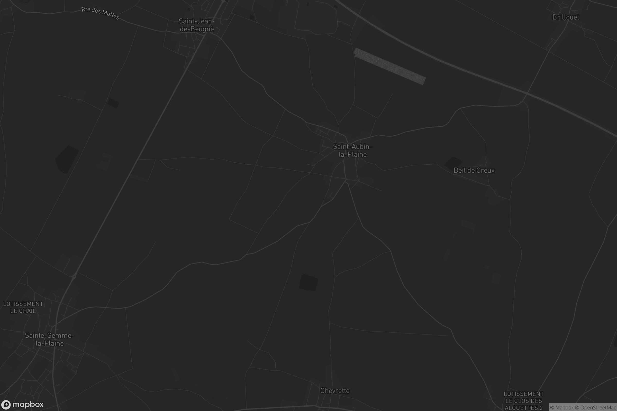 Carte de Saint-Aubin-la-Plaine