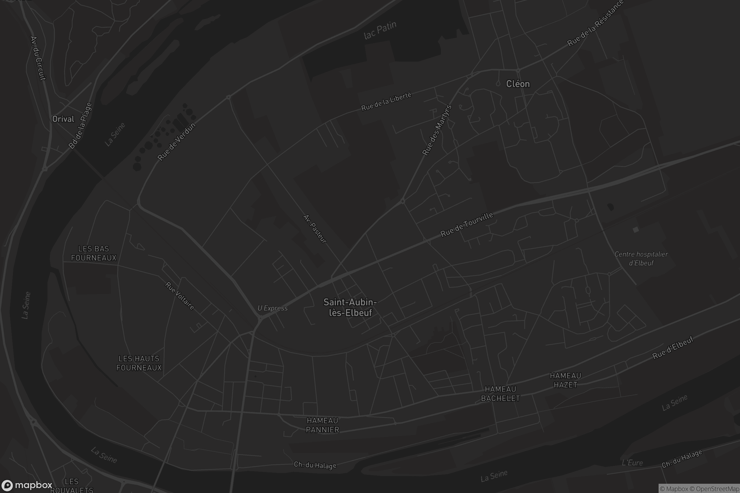 Carte de Saint-Aubin-lès-Elbeuf