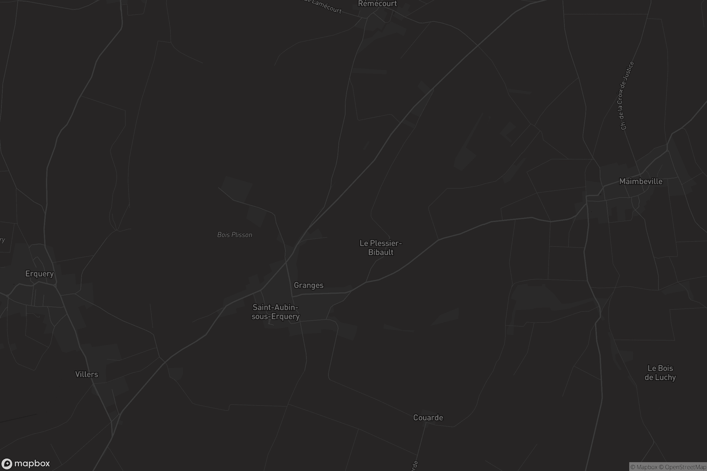 Carte de Saint-Aubin-sous-Erquery