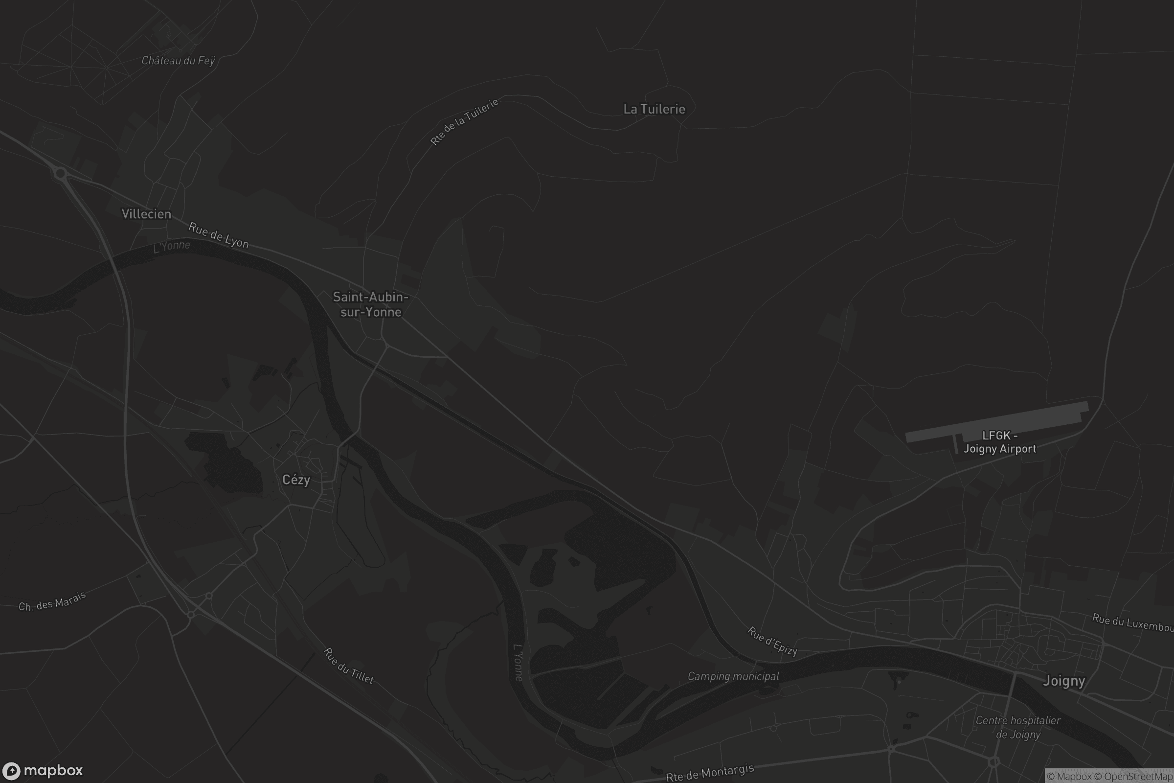 Carte de Saint-Aubin-sur-Yonne