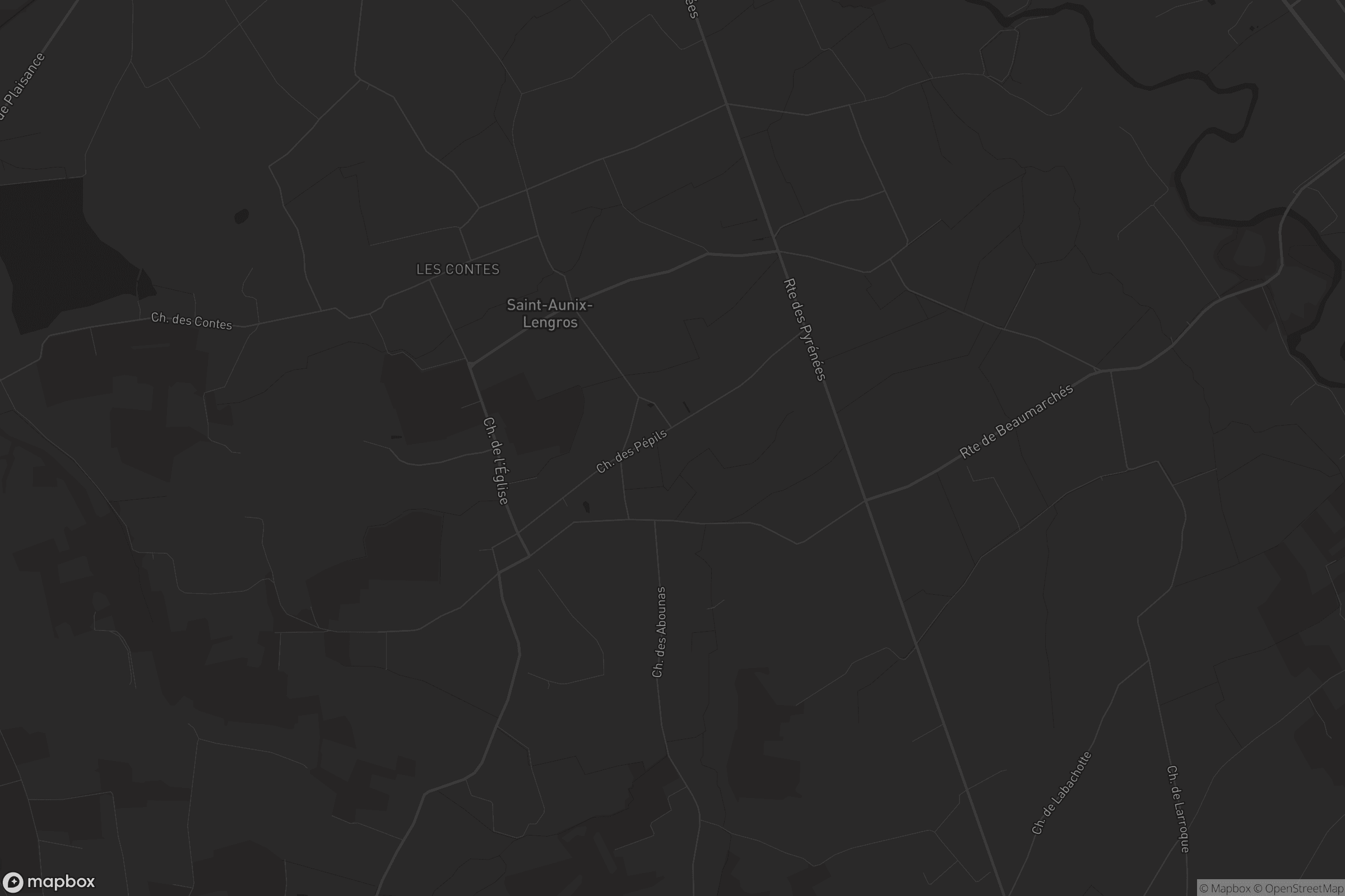 Carte de Saint-Aunix-Lengros