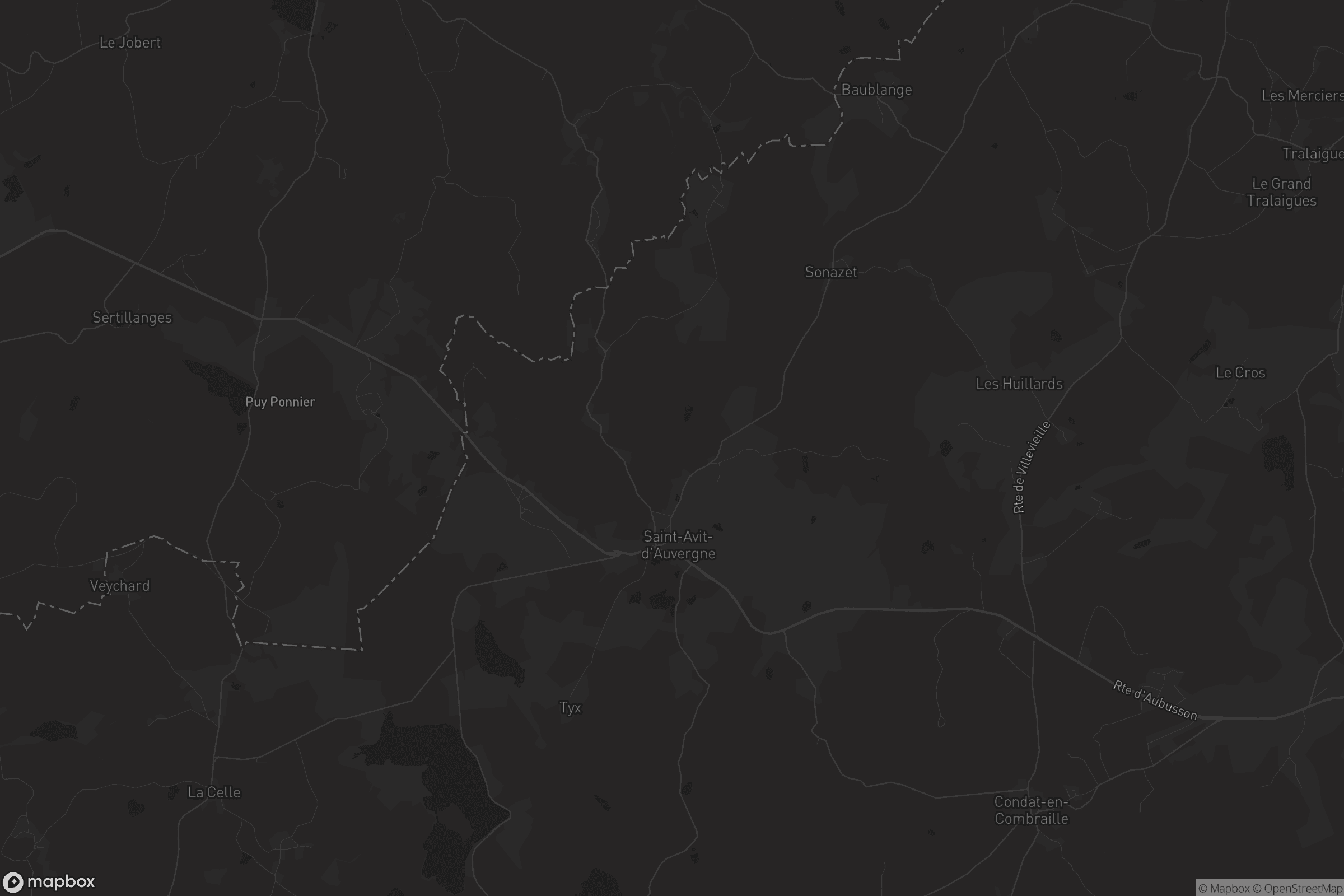 Carte de Saint-Avit-d'Auvergne