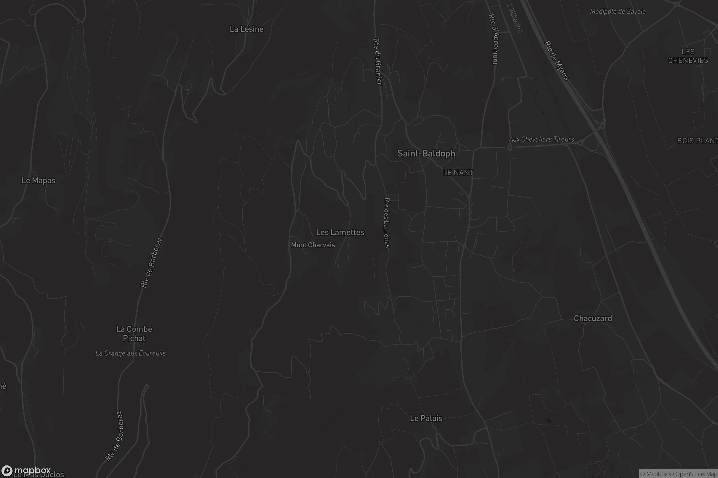 Carte de Saint-Baldoph