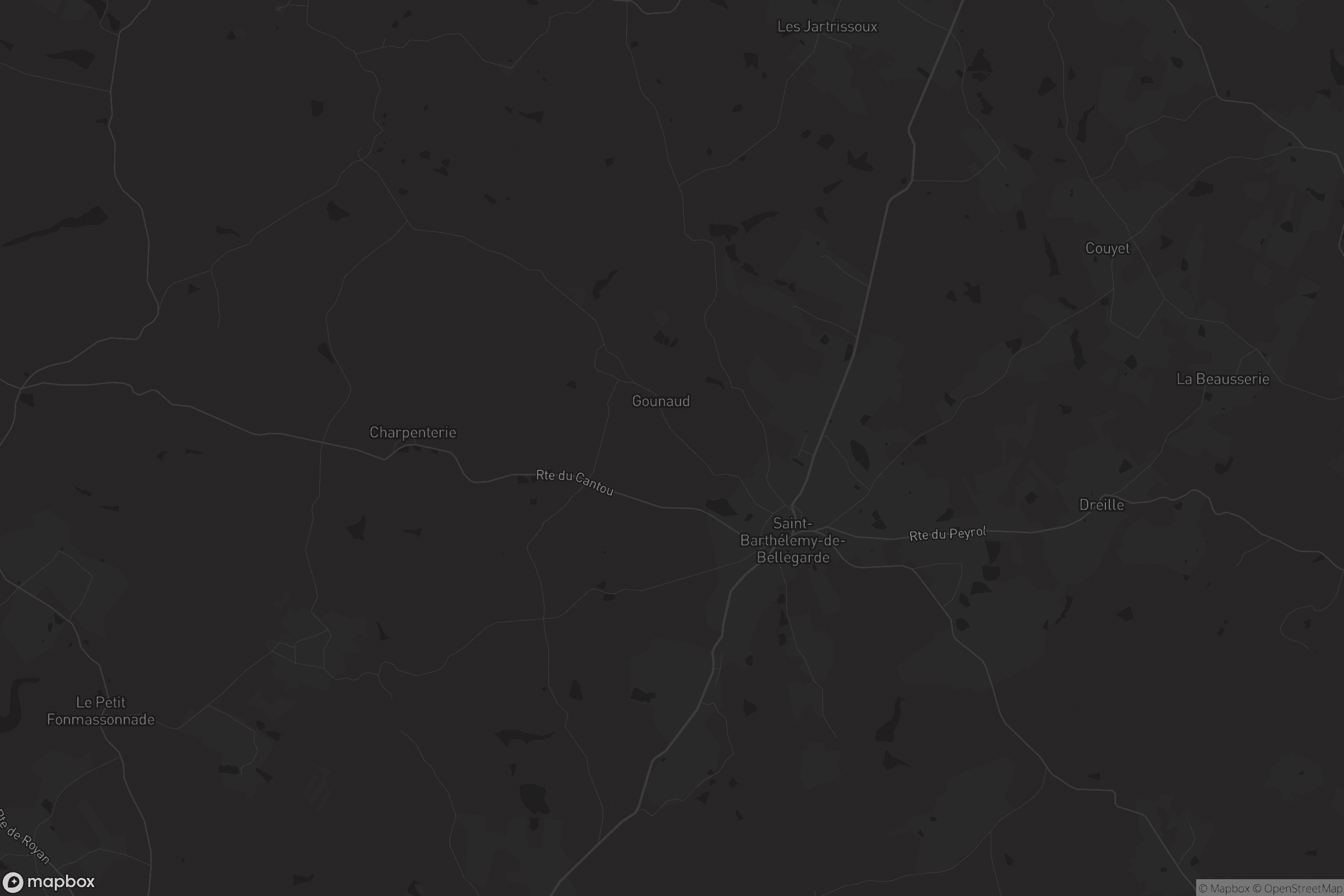 Carte de Saint-Barthélemy-de-Bellegarde