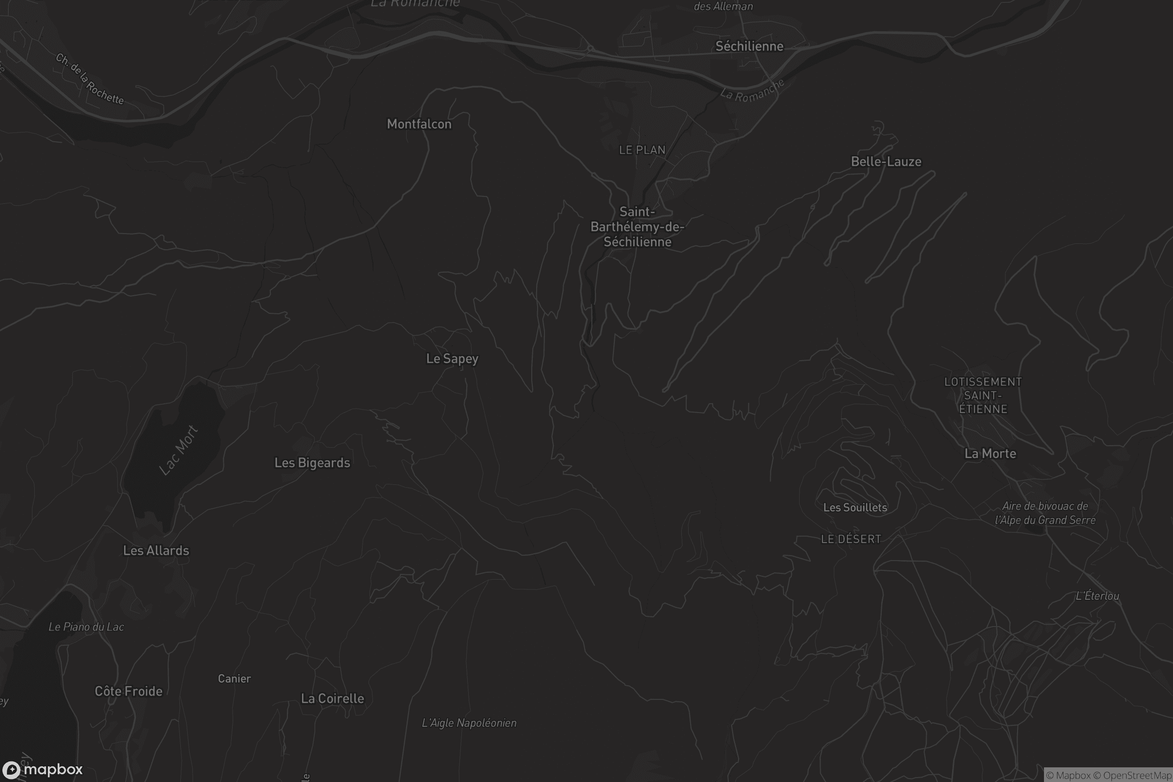 Carte de Saint-Barthélemy-de-Séchilienne