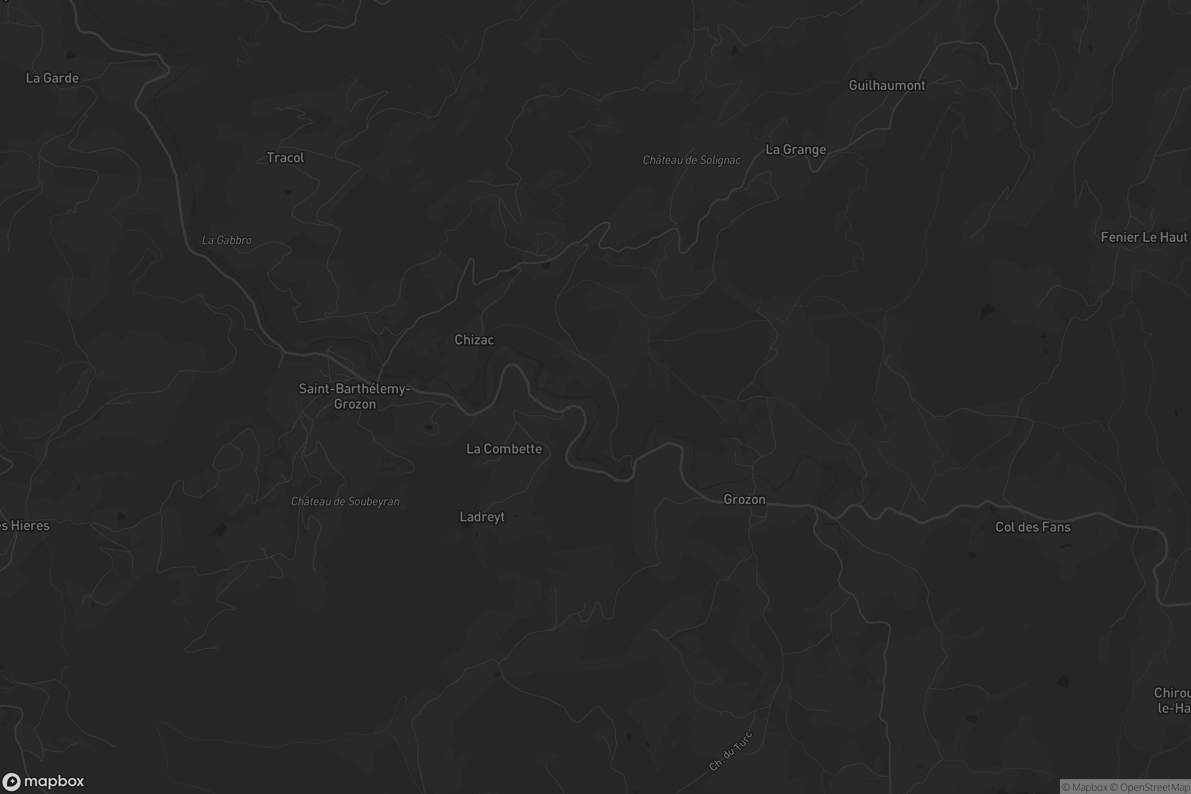Carte de Saint-Barthélemy-Grozon