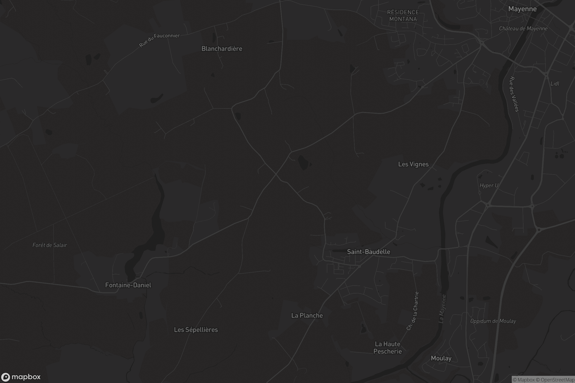 Carte de Saint-Baudelle