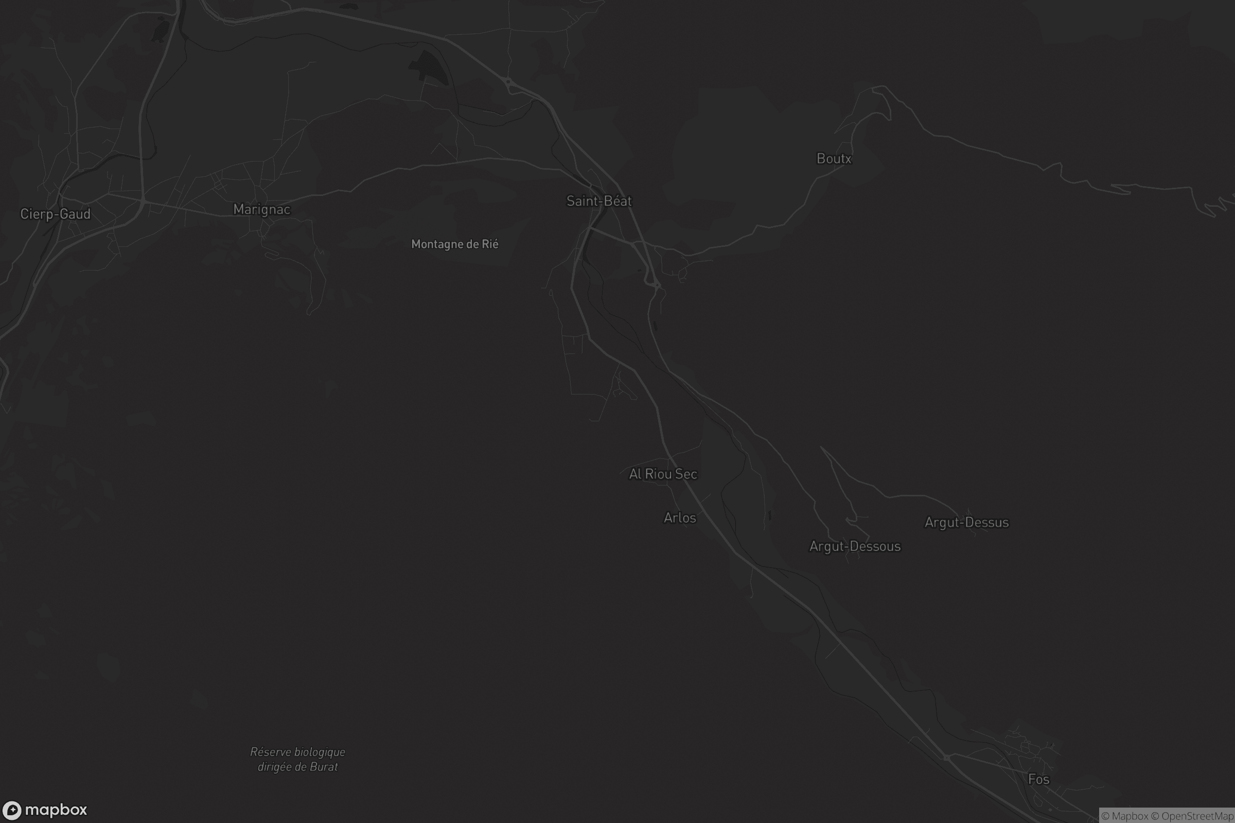 Carte de Saint-Béat-Lez