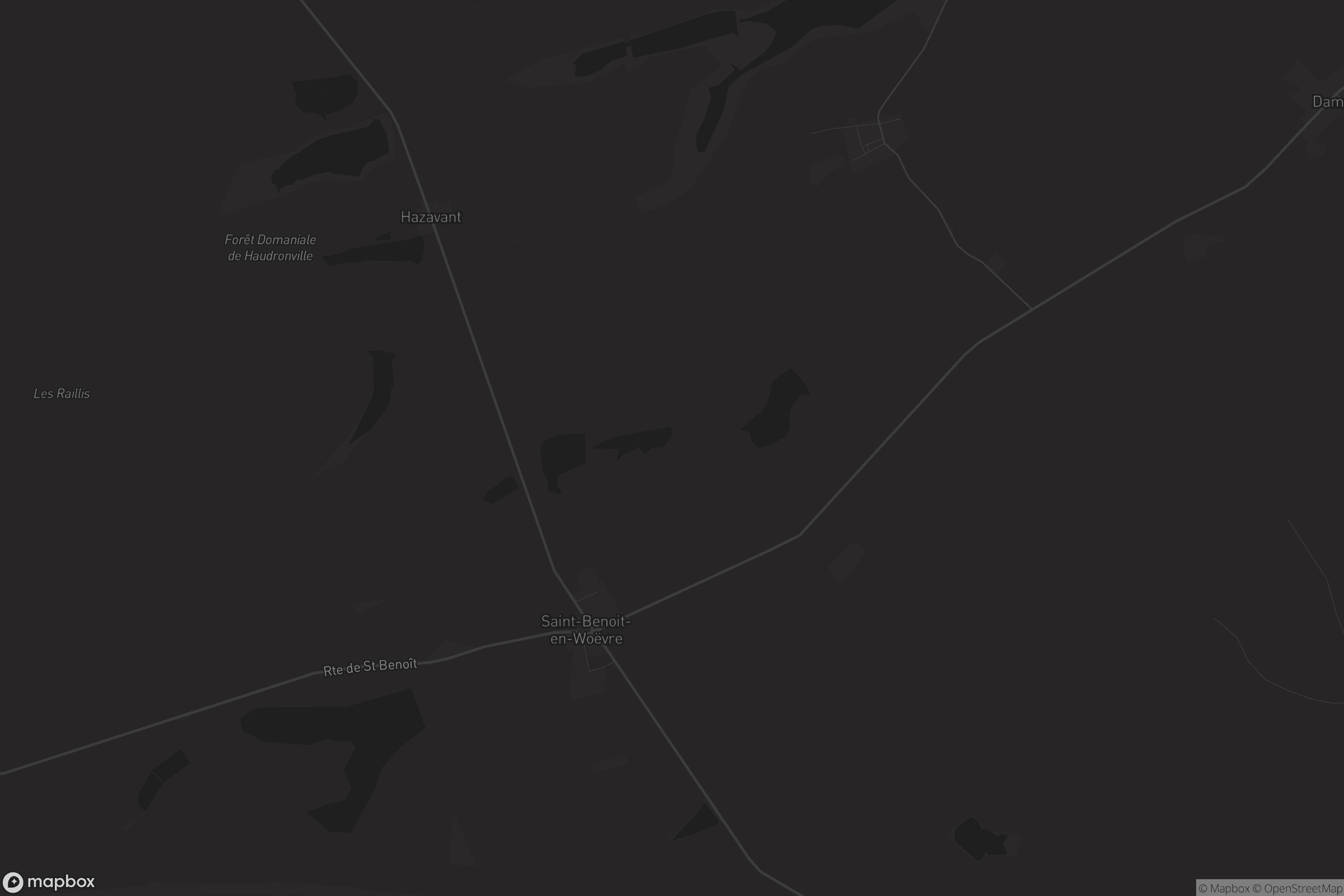Carte de Saint-Benoît-en-Woëvre