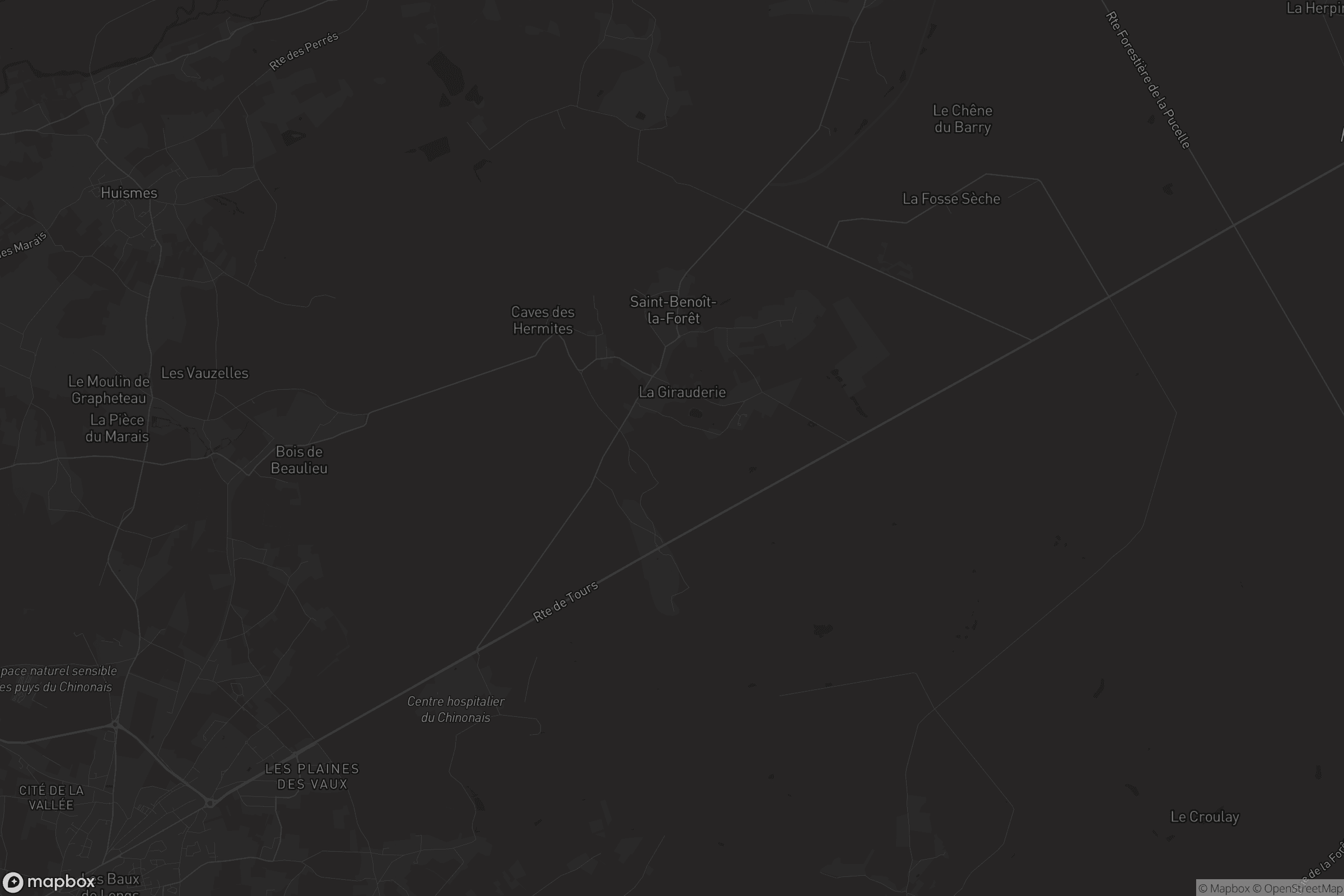 Carte de Saint-Benoît-la-Forêt
