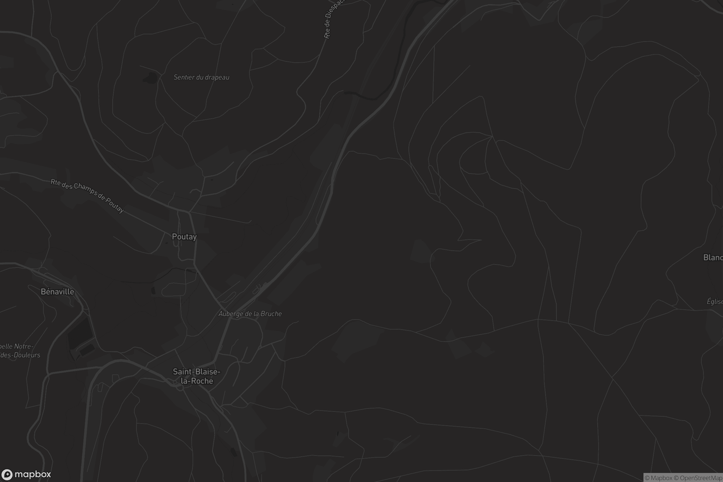 Carte de Saint-Blaise-la-Roche