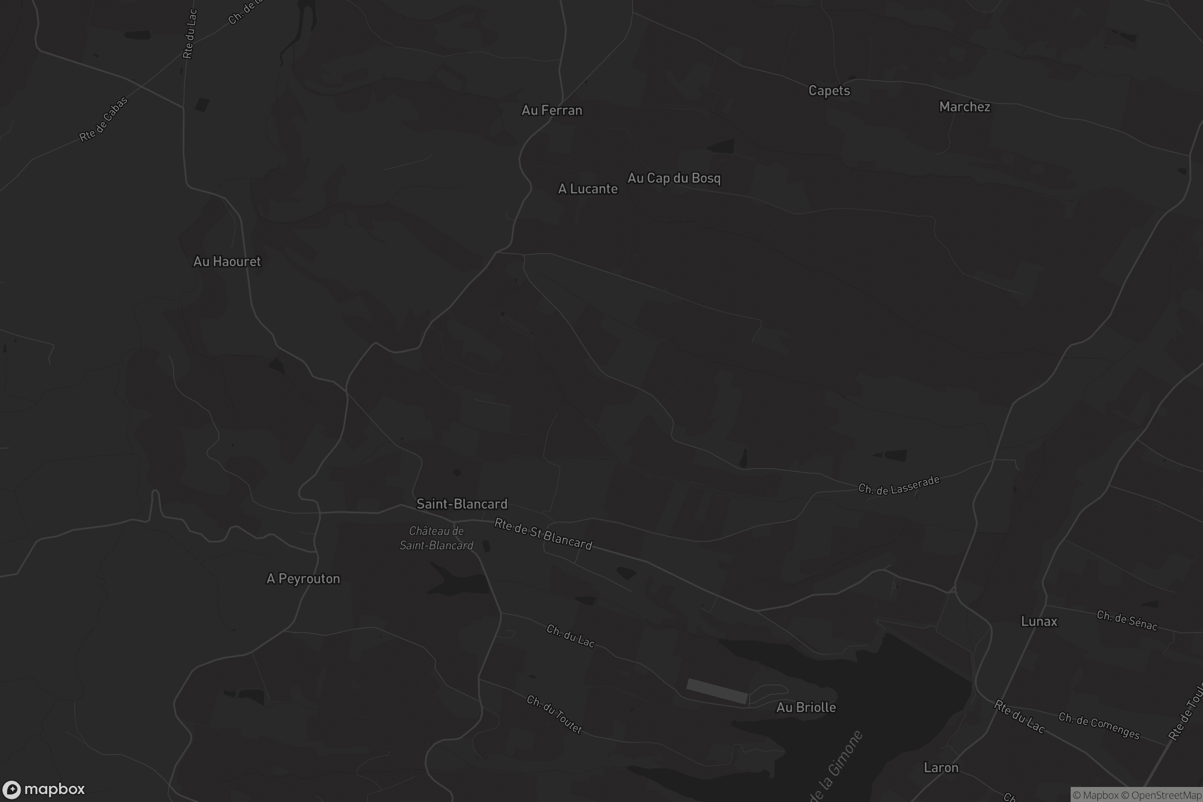 Carte de Saint-Blancard