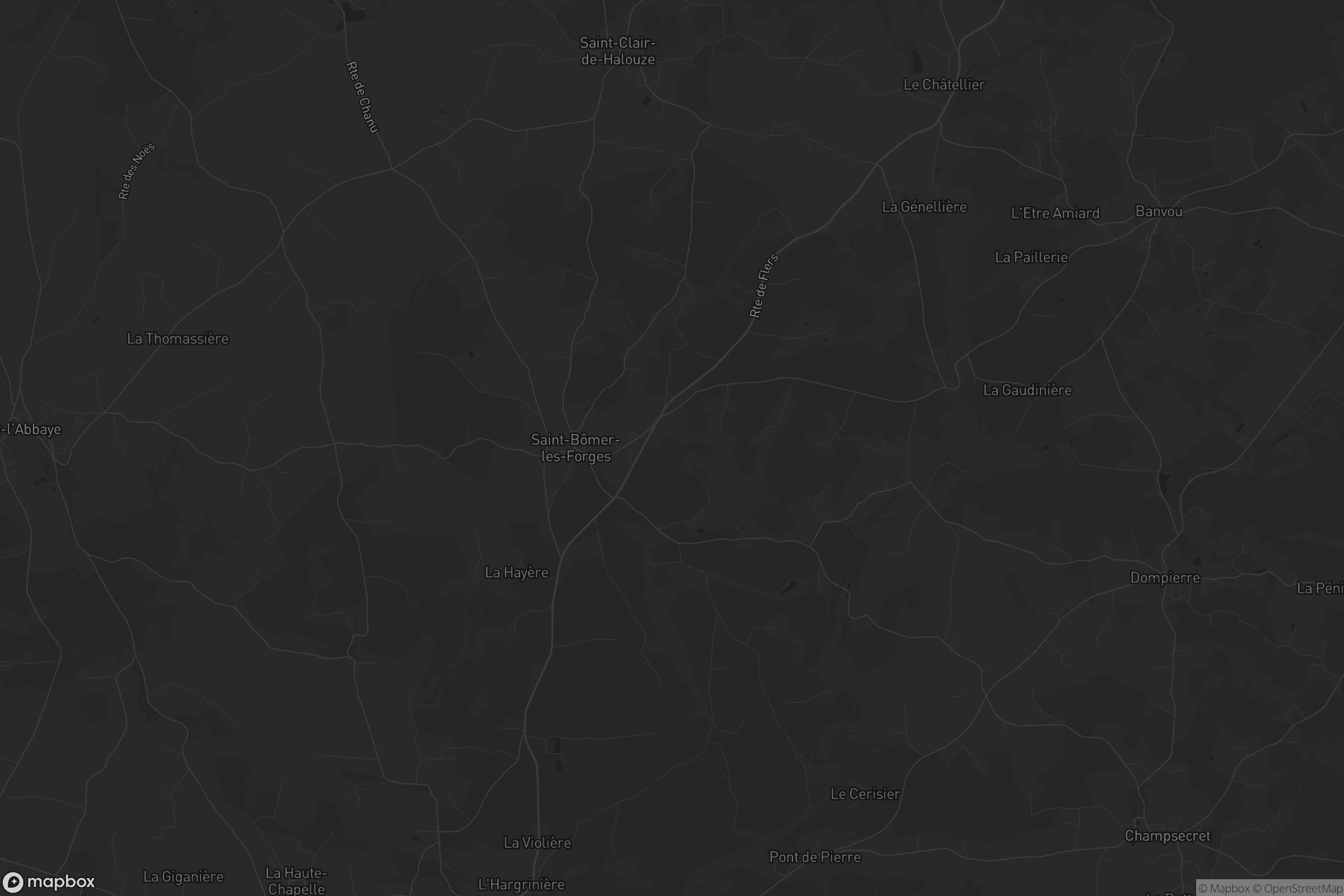 Carte de Saint-Bômer-les-Forges