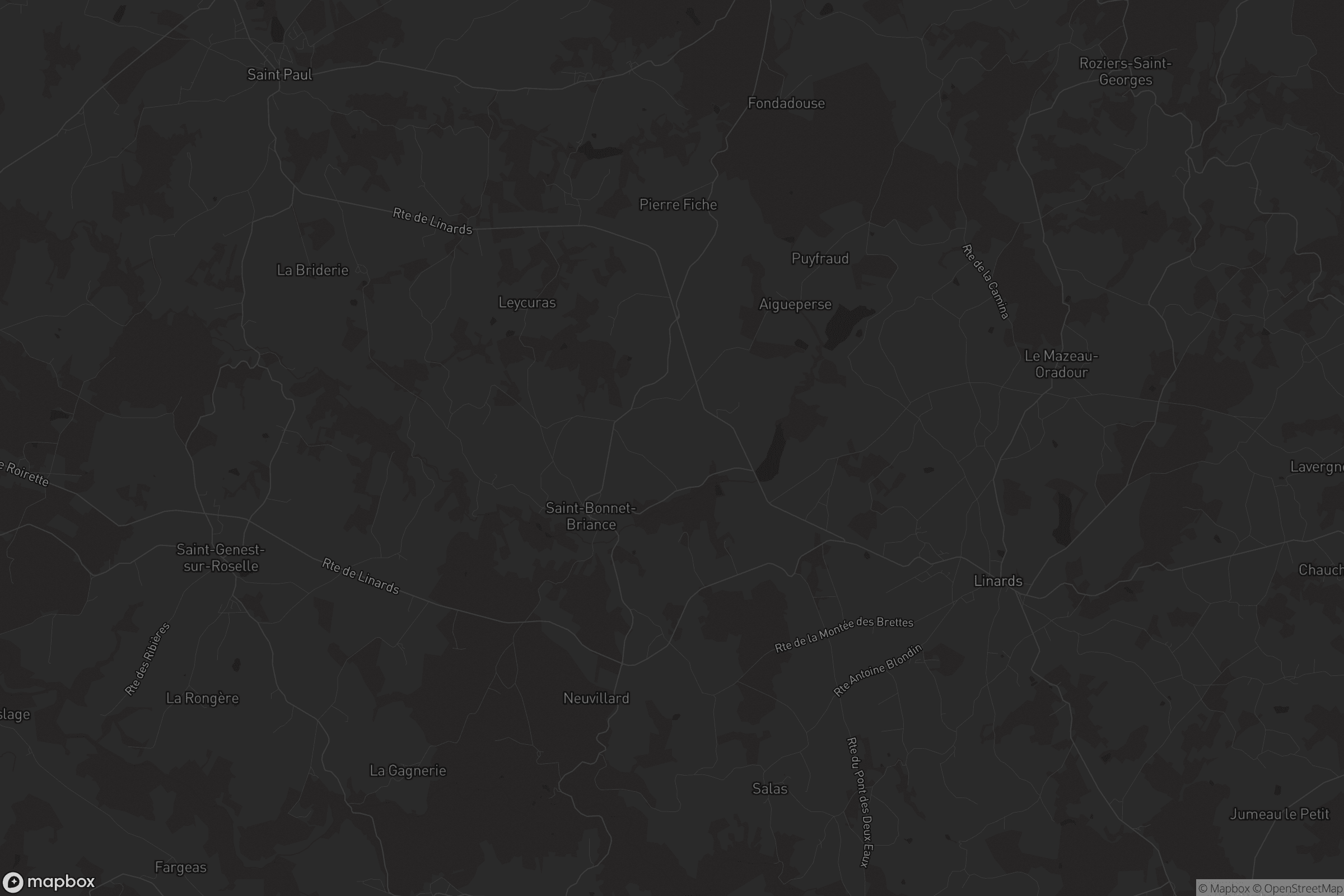 Carte de Saint-Bonnet-Briance