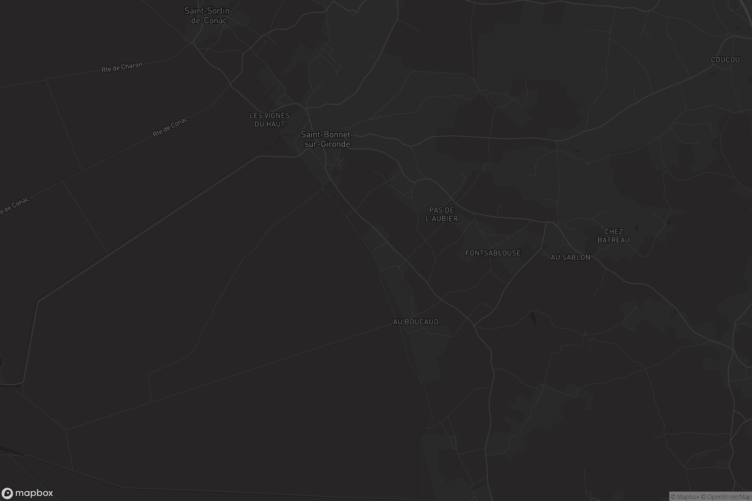 Carte de Saint-Bonnet-sur-Gironde