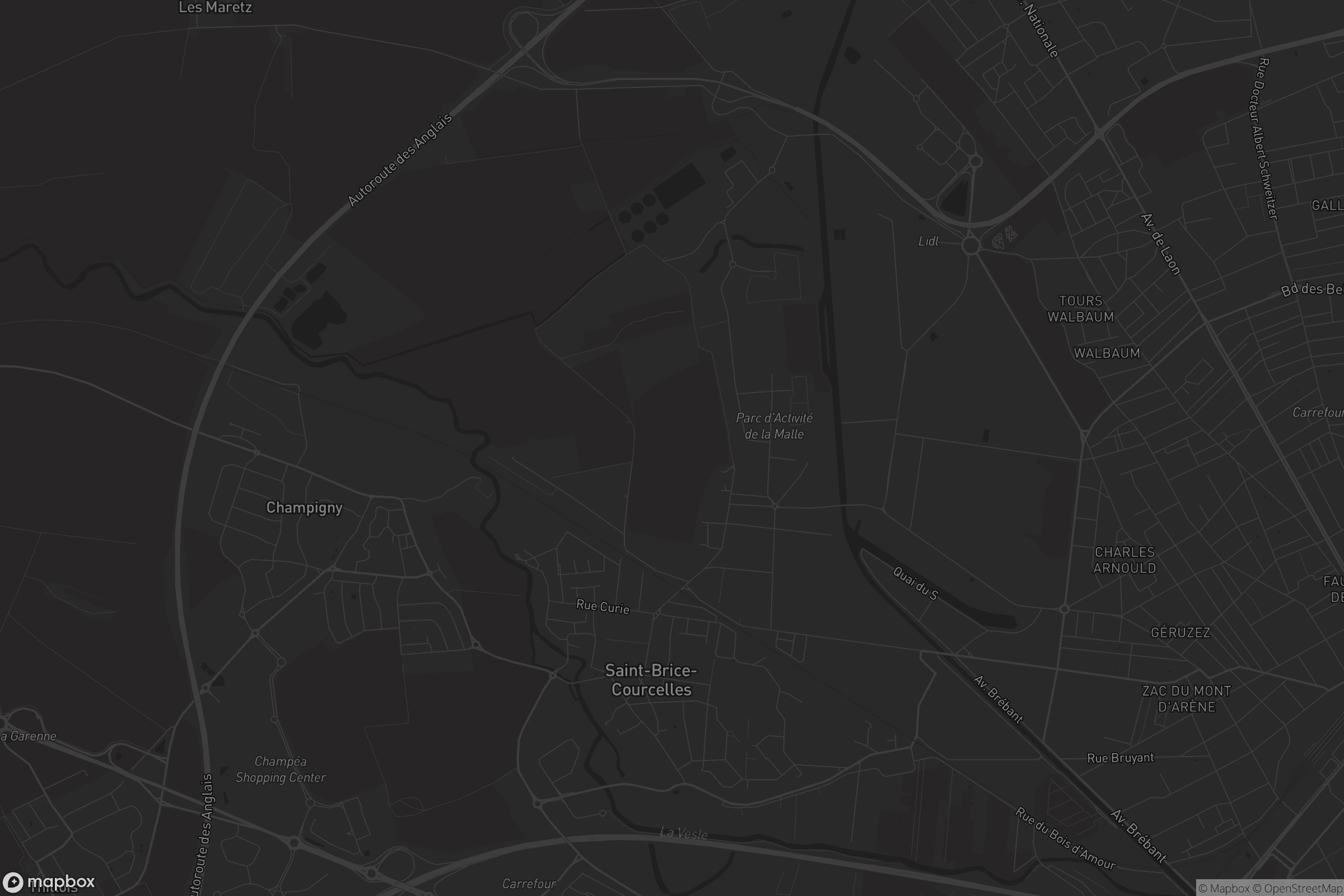 Carte de Saint-Brice-Courcelles