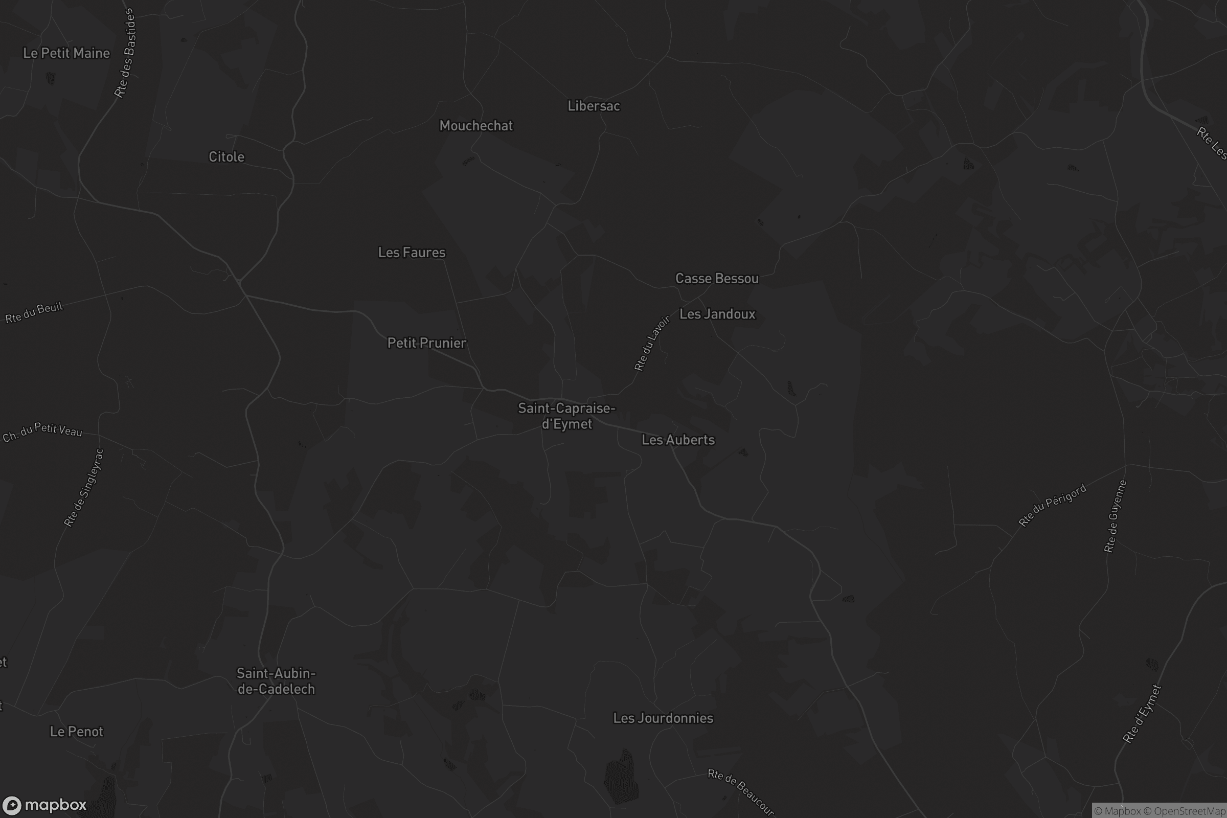 Carte de Saint-Capraise-d'Eymet