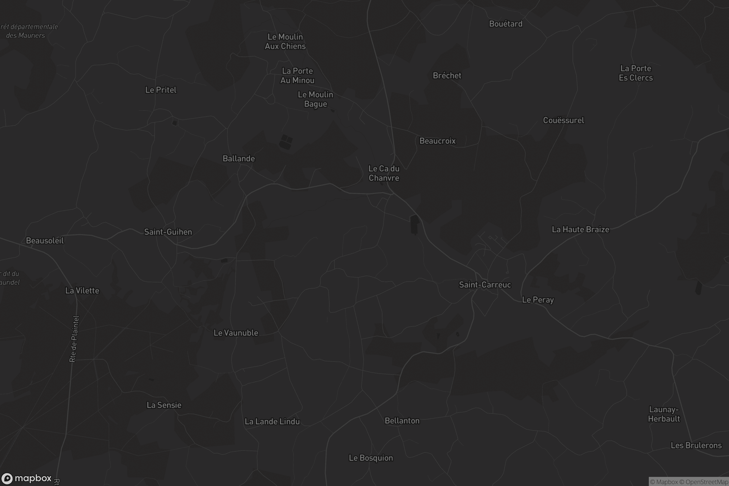 Carte de Saint-Carreuc