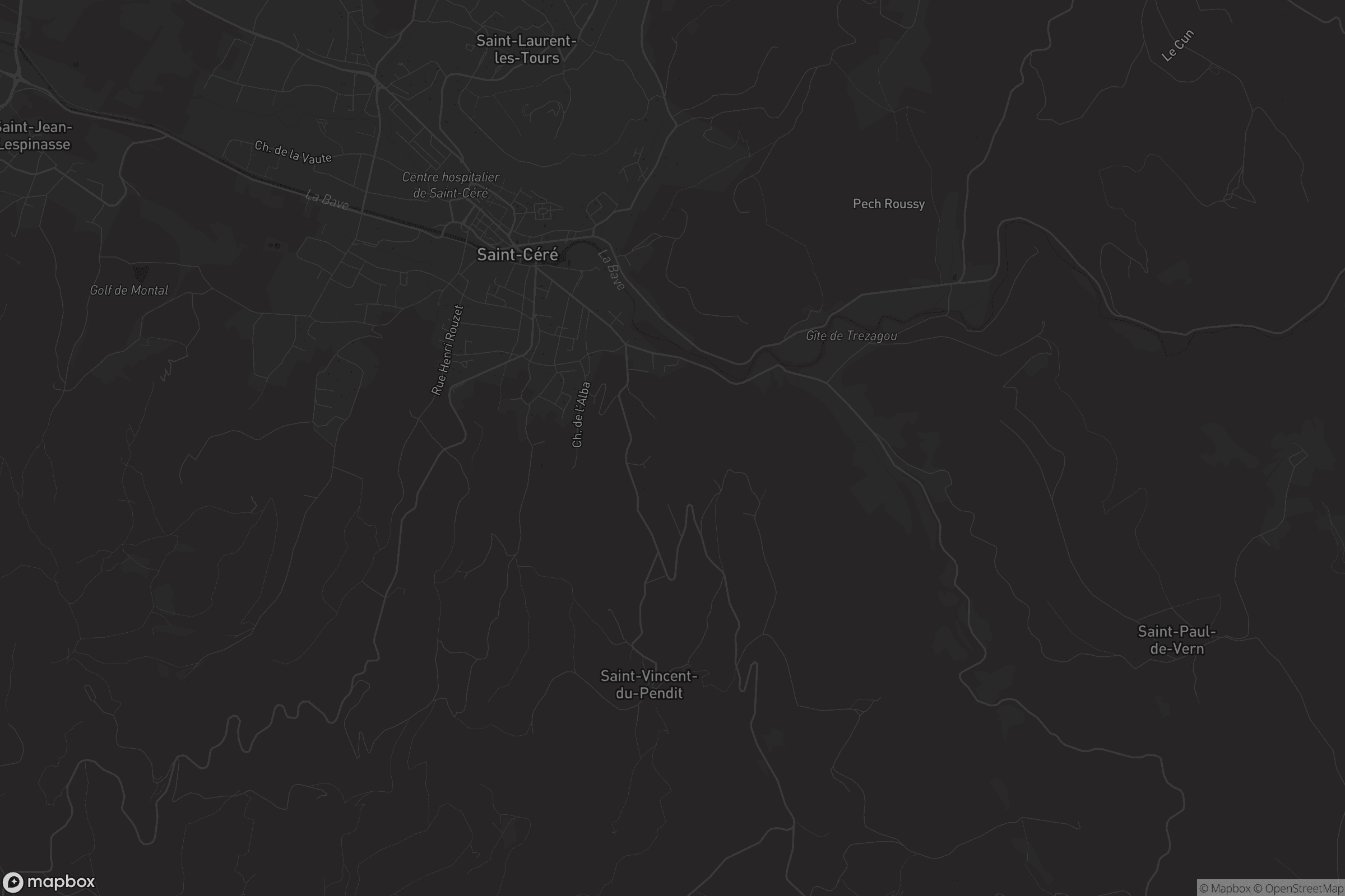 Carte de Saint-Céré