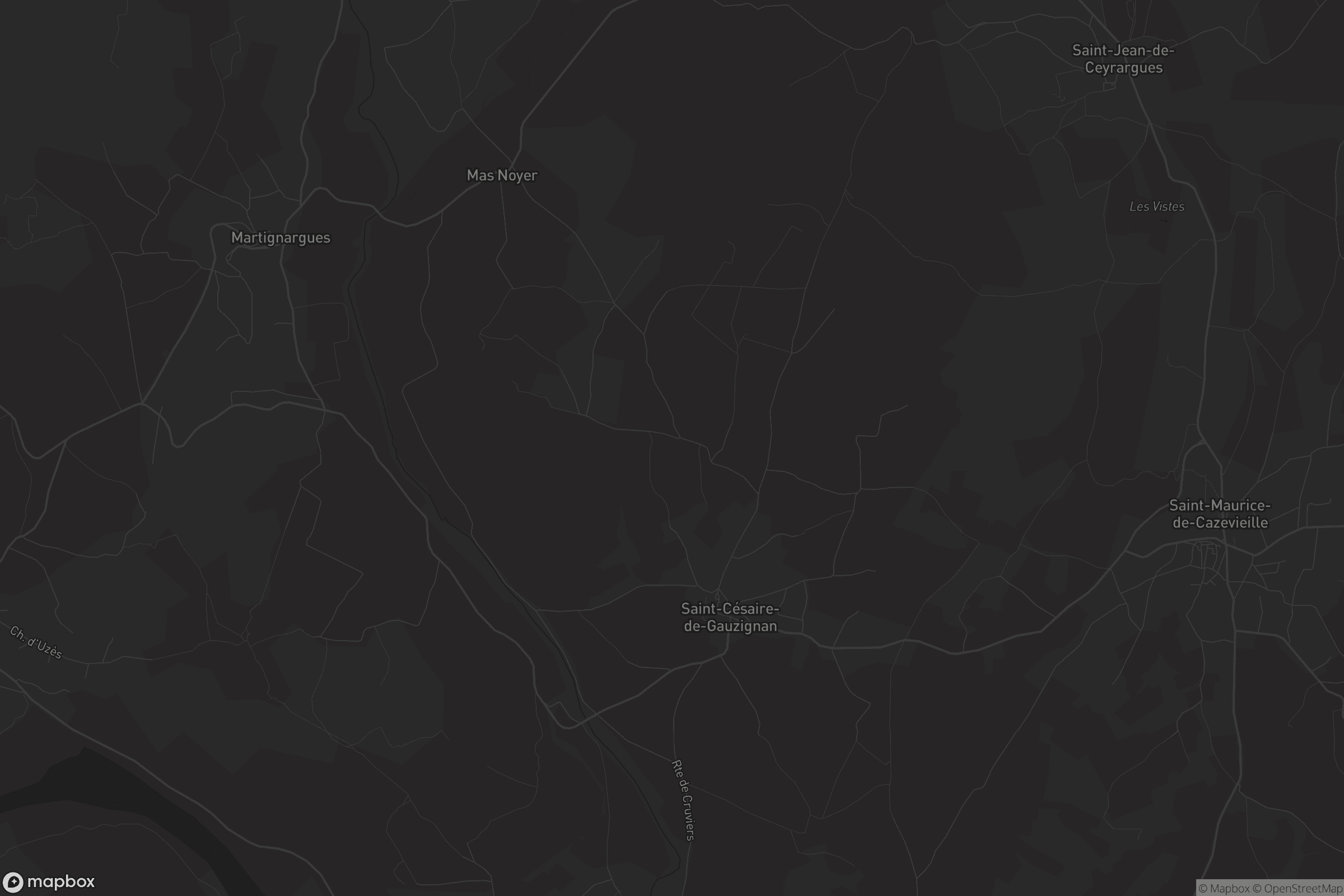 Carte de Saint-Césaire-de-Gauzignan