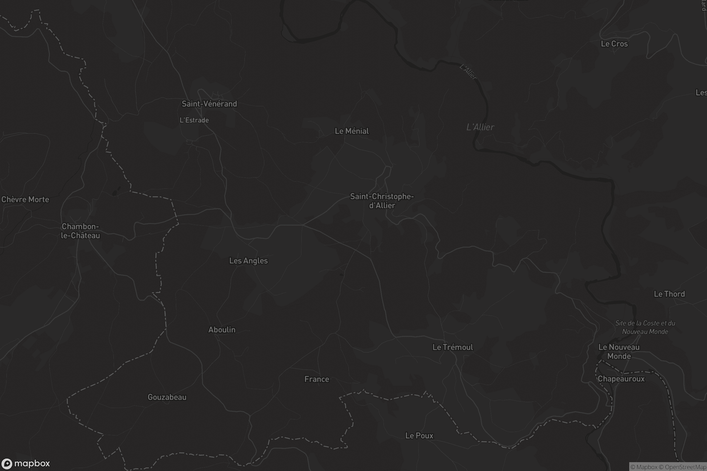 Carte de Saint-Christophe-d'Allier