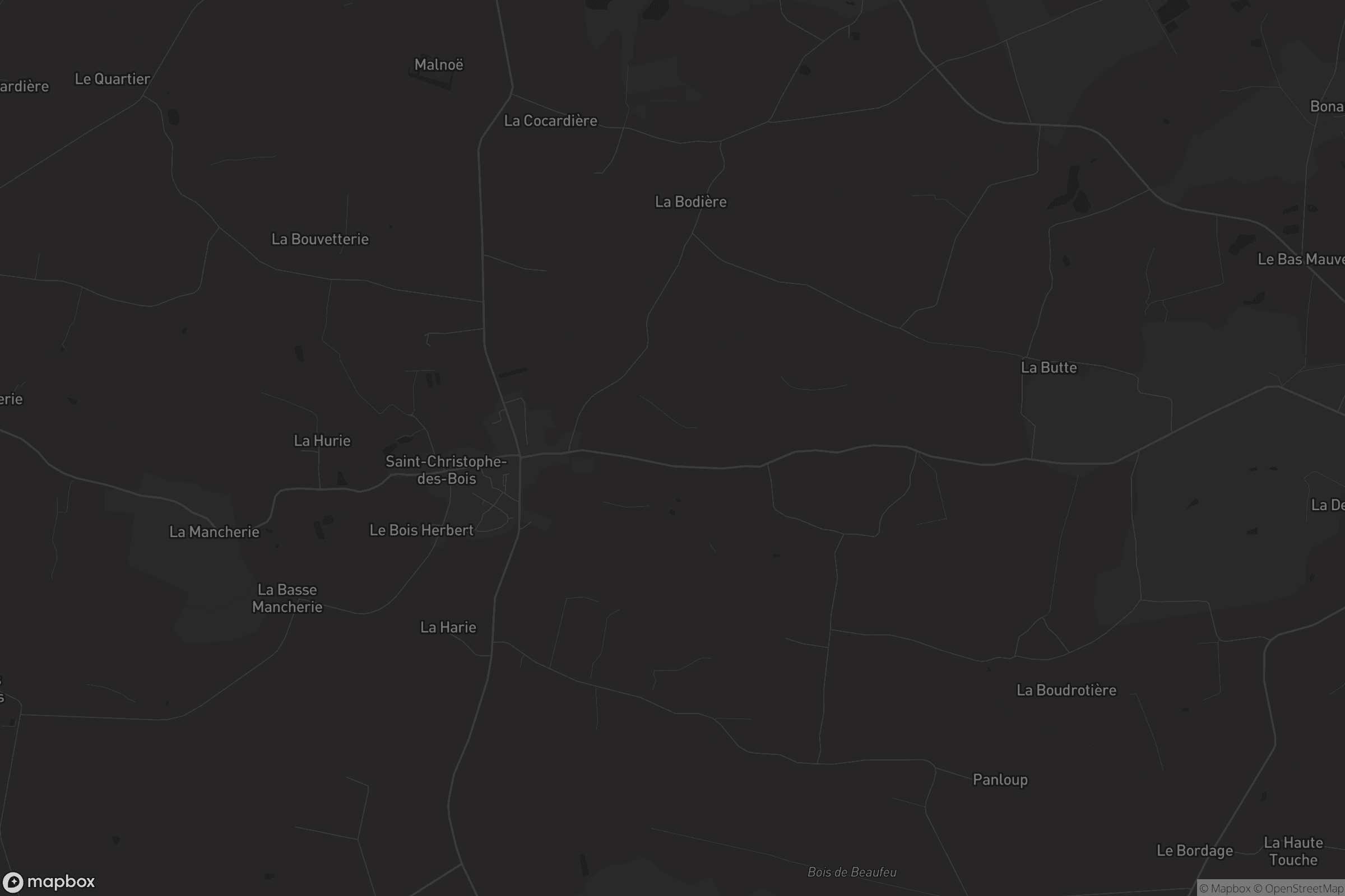 Carte de Saint-Christophe-des-Bois