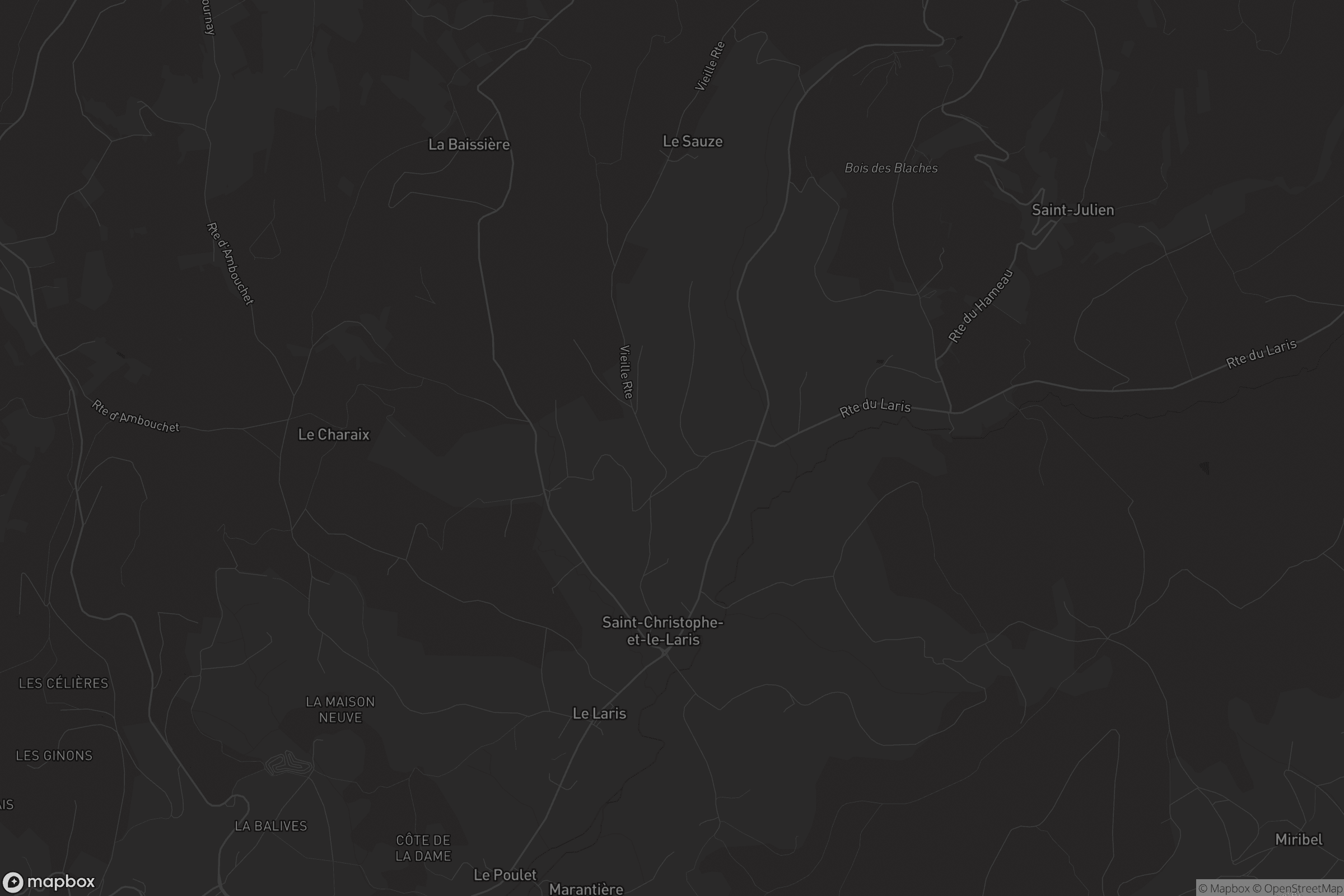 Carte de Saint-Christophe-et-le-Laris