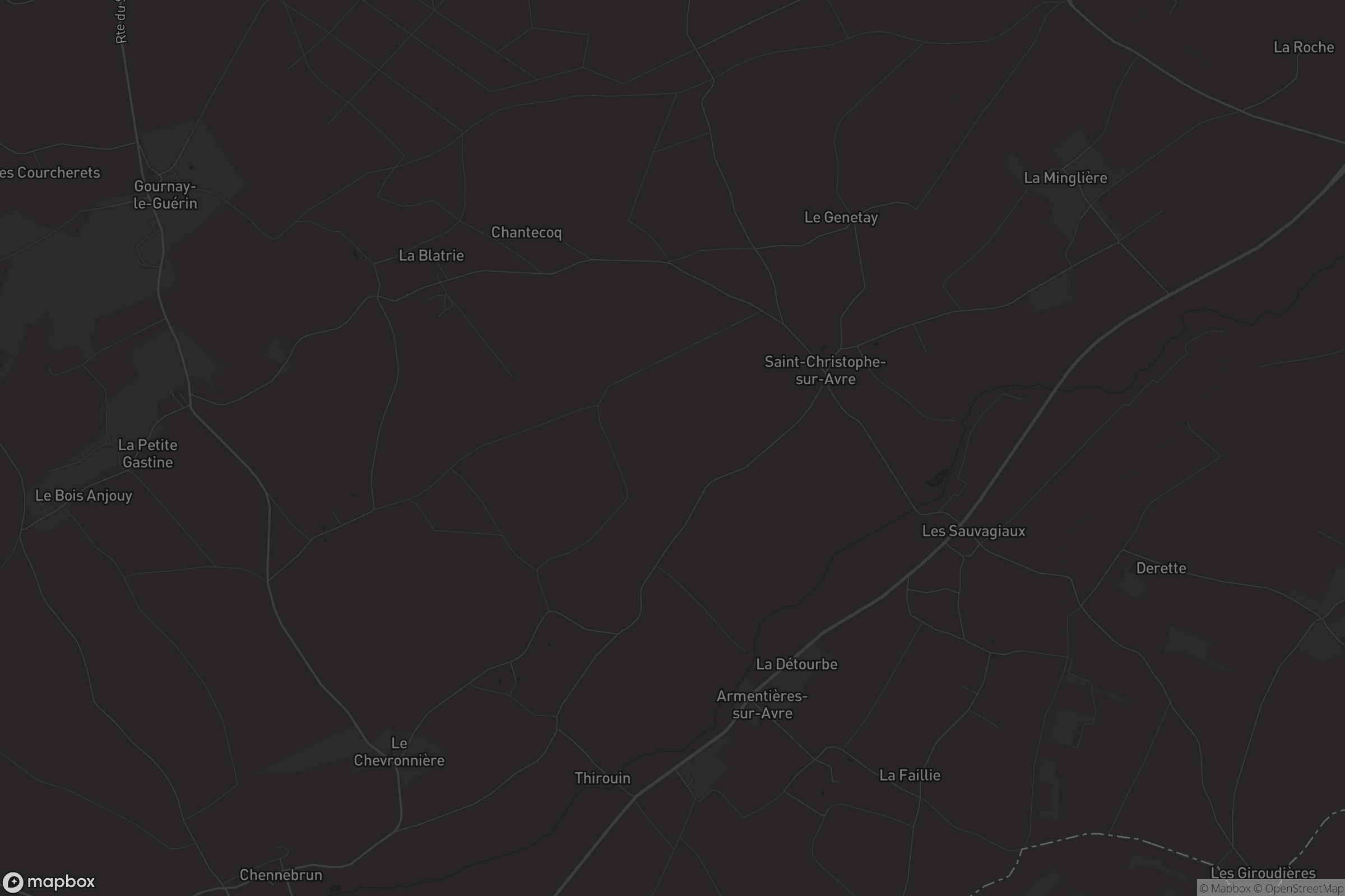 Carte de Saint-Christophe-sur-Avre