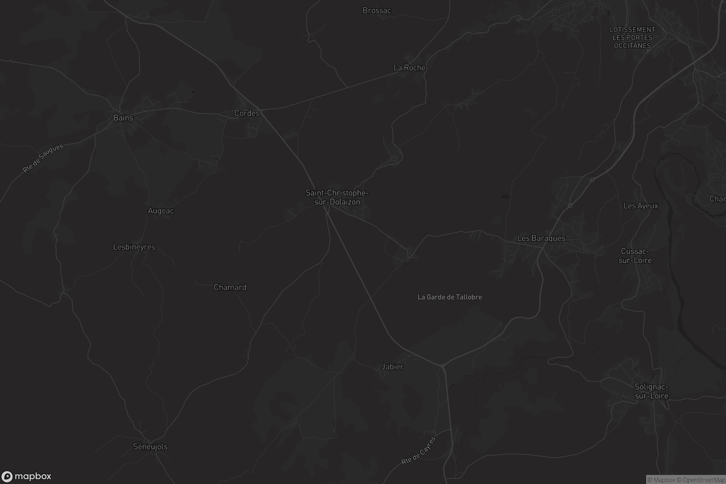 Carte de Saint-Christophe-sur-Dolaizon