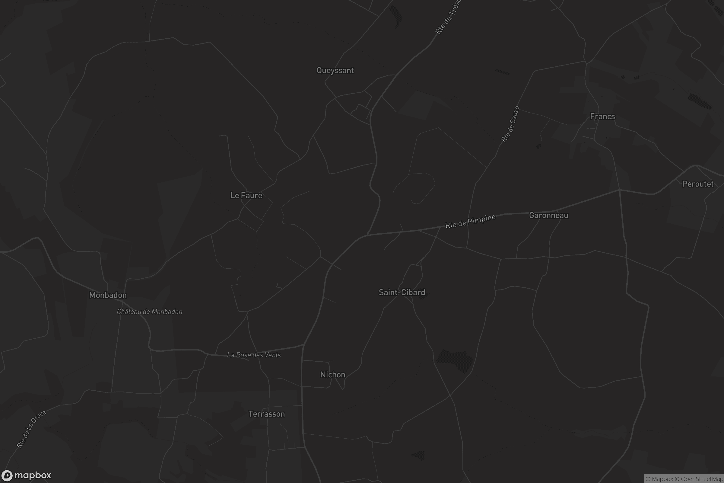 Carte de Saint-Cibard