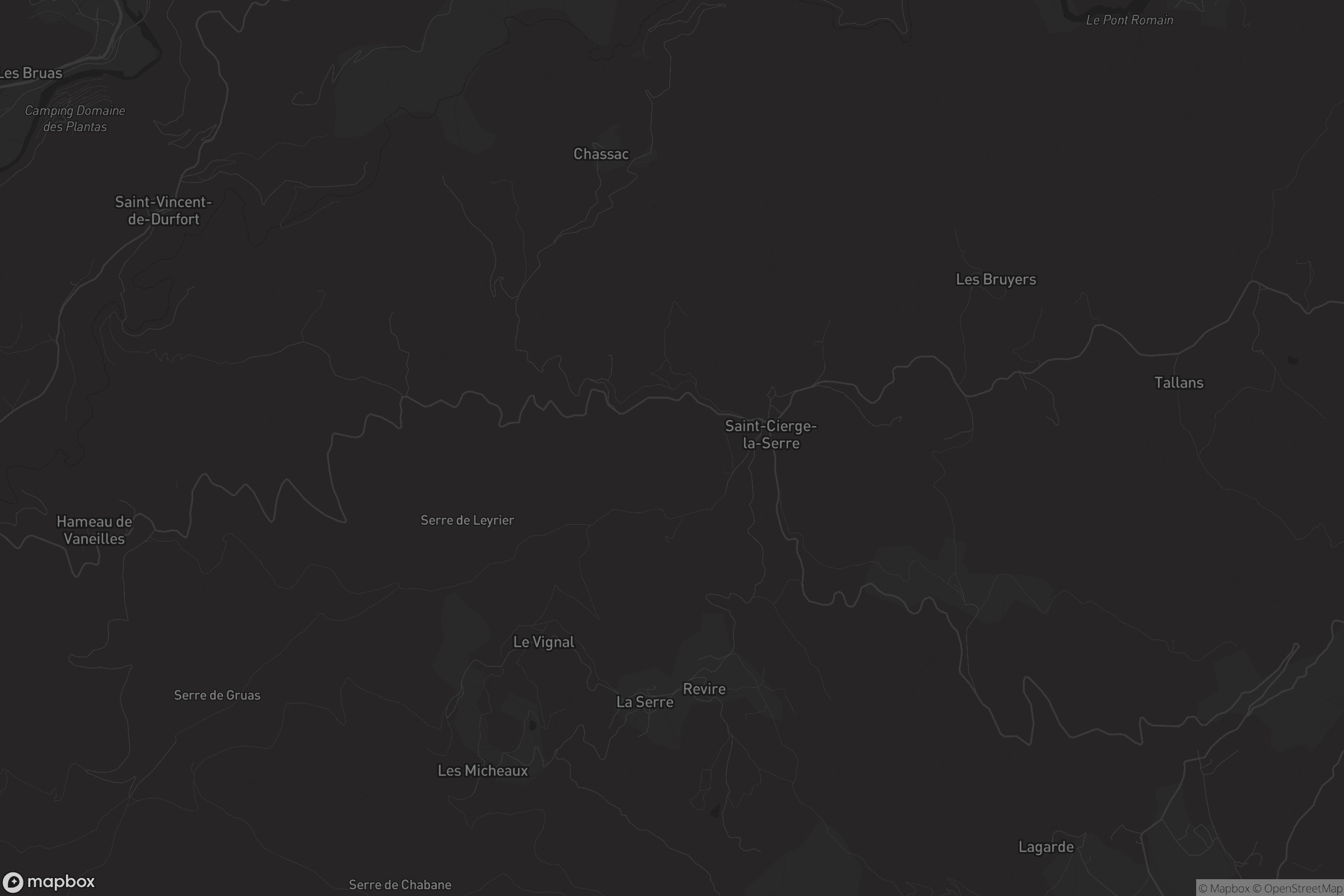 Carte de Saint-Cierge-la-Serre