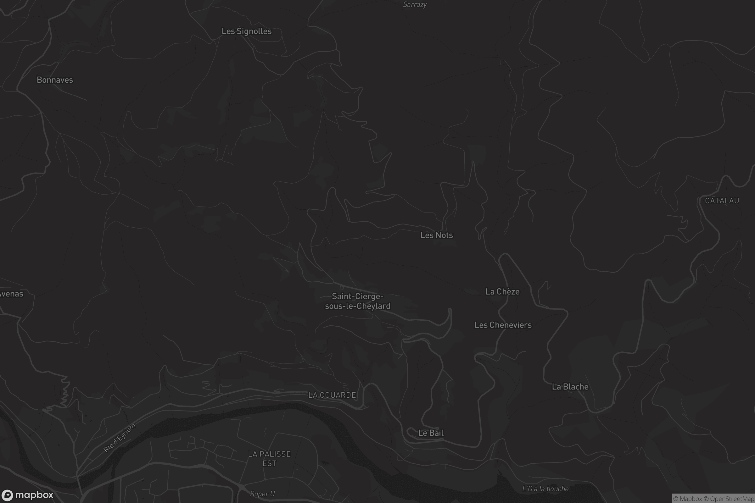 Carte de Saint-Cierge-sous-le-Cheylard