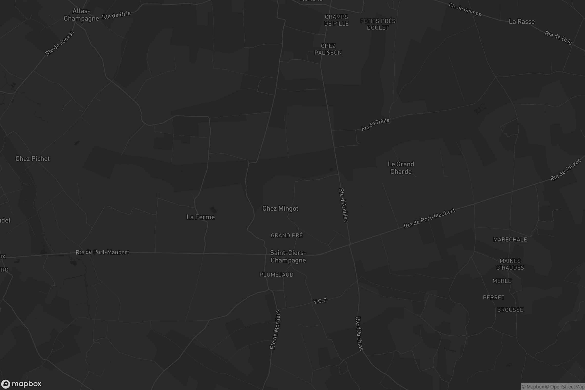 Carte de Saint-Ciers-Champagne