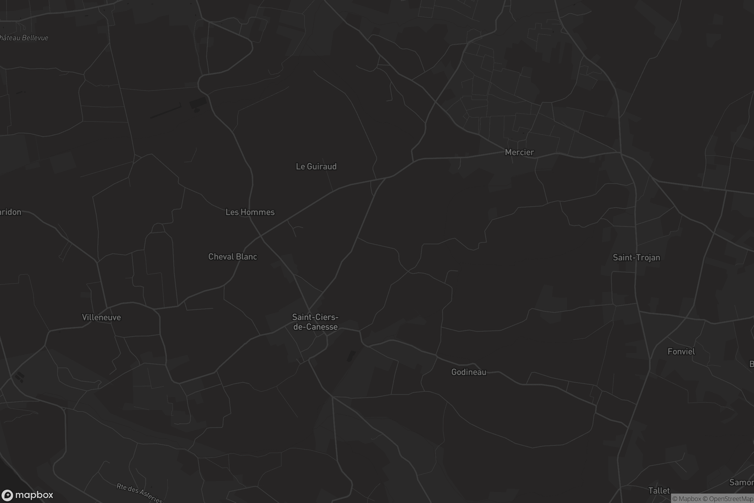 Carte de Saint-Ciers-de-Canesse