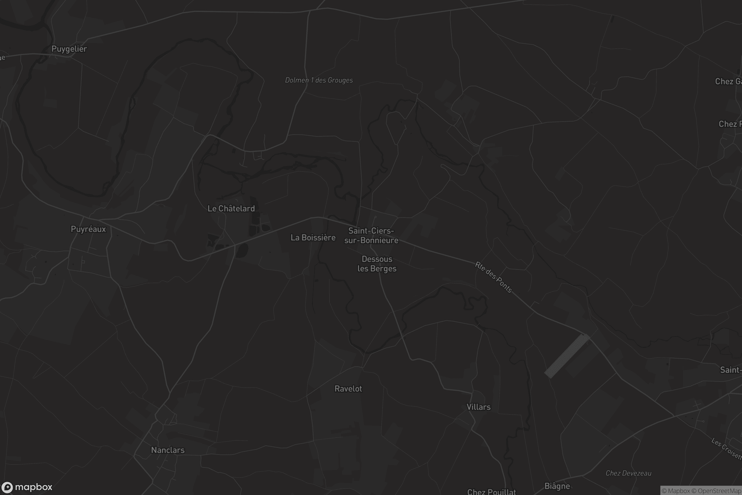 Carte de Saint-Ciers-sur-Bonnieure