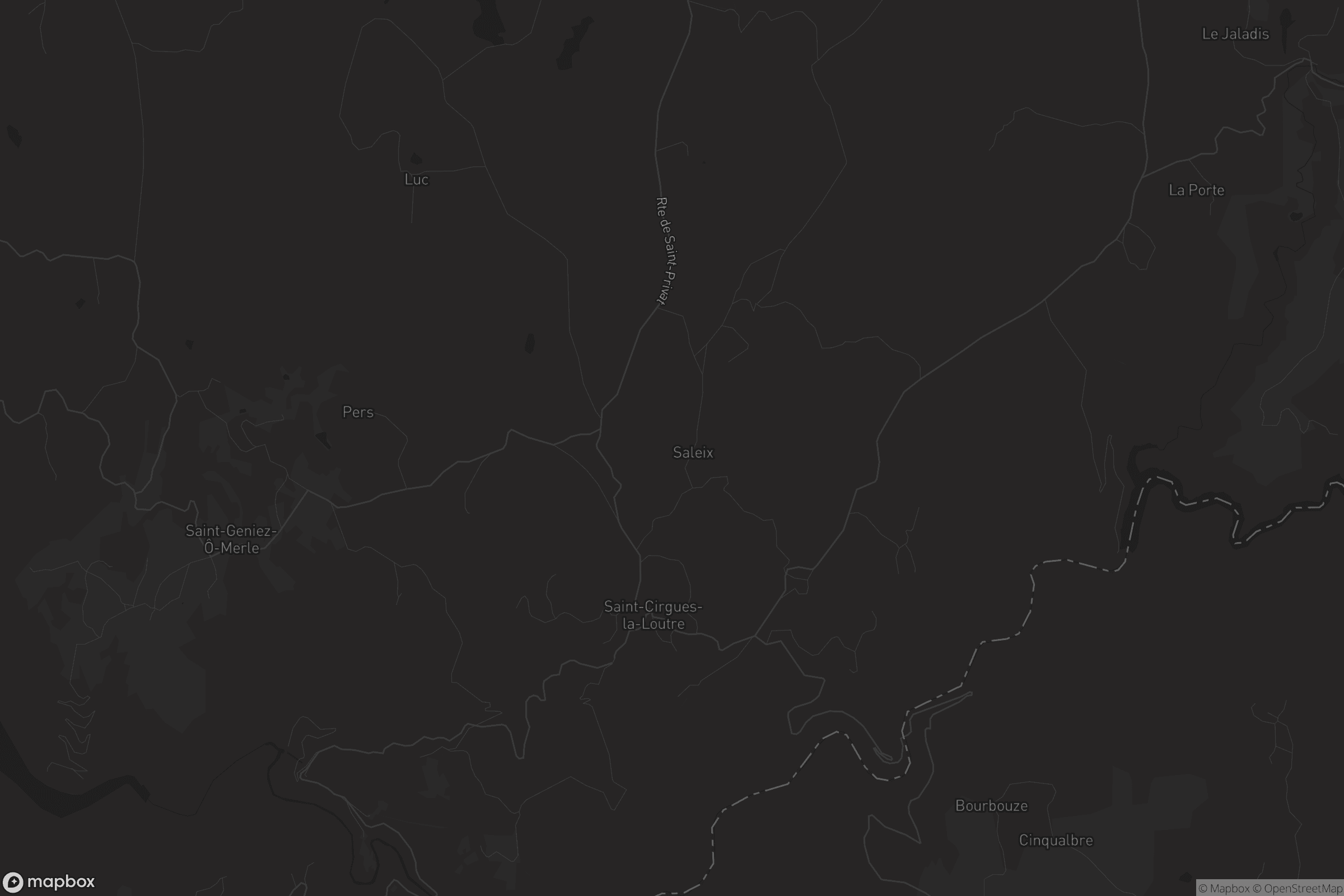 Carte de Saint-Cirgues-la-Loutre