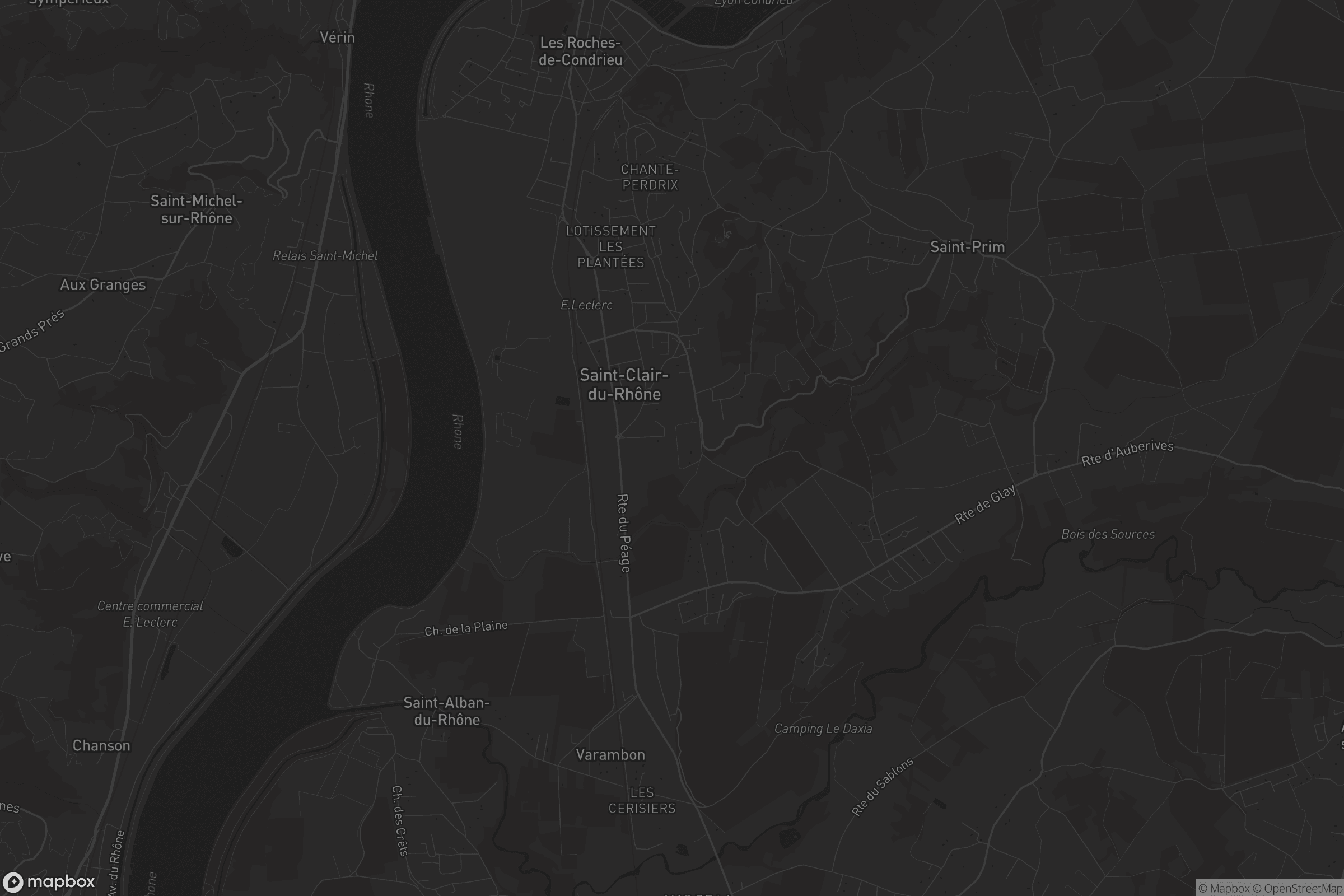 Carte de Saint-Clair-du-Rhône