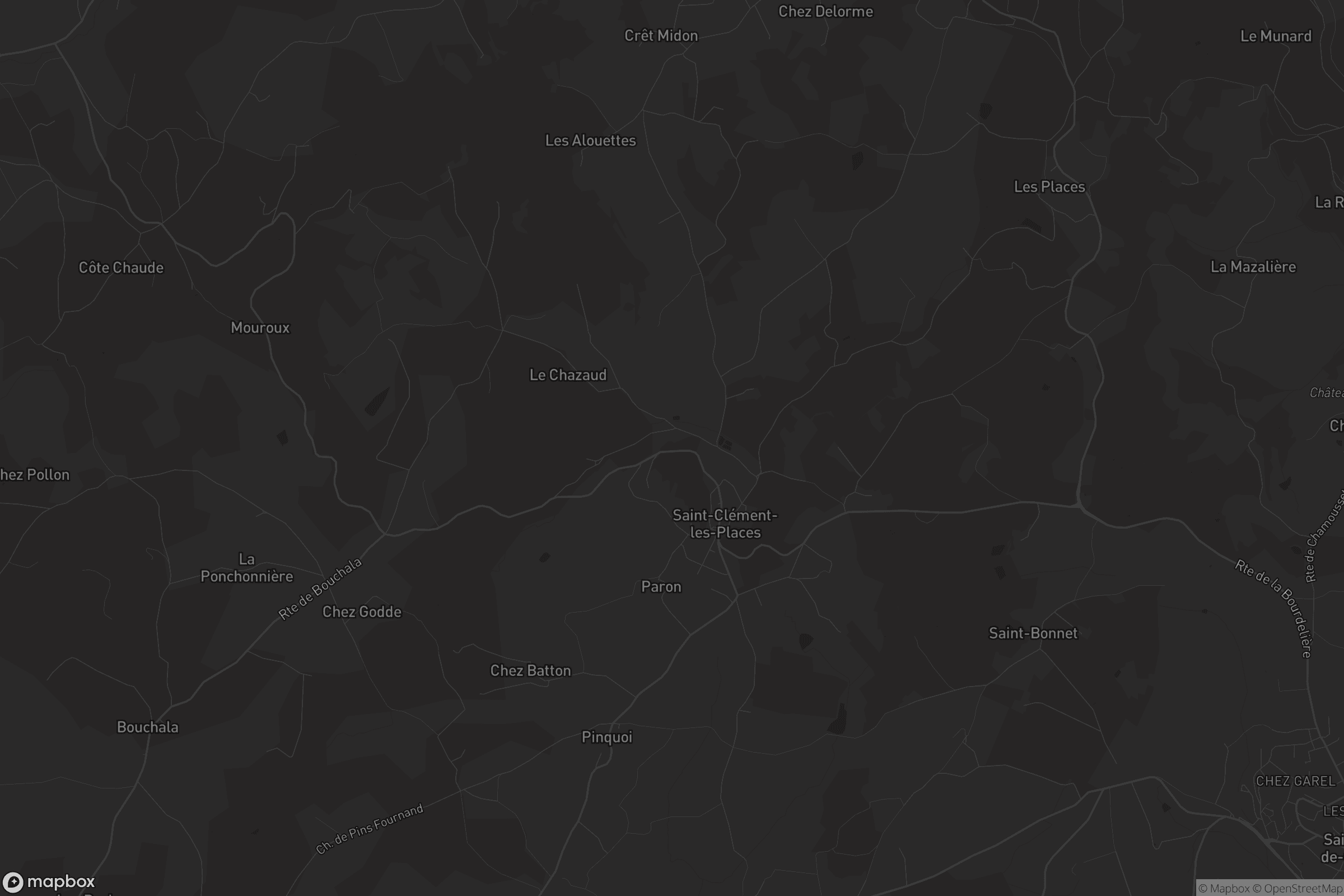 Carte de Saint-Clément-les-Places